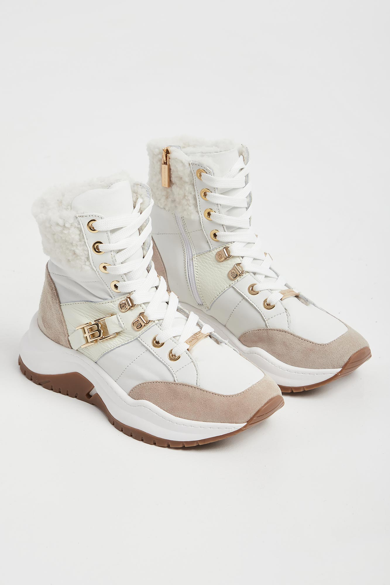 Sneakersy wysokie damskie ocieplane BALDININI