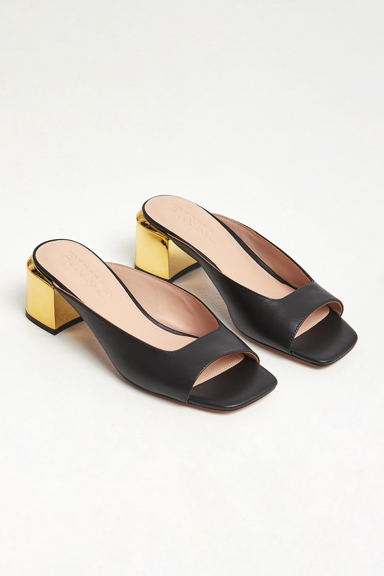 Klapki damskie skórzane PINKO