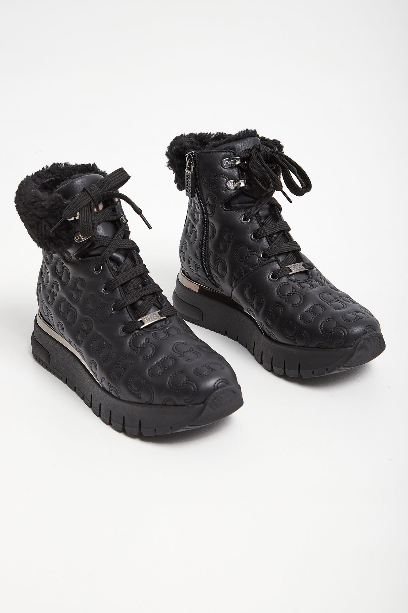 Sneakersy skórzane CESARE CASADEI