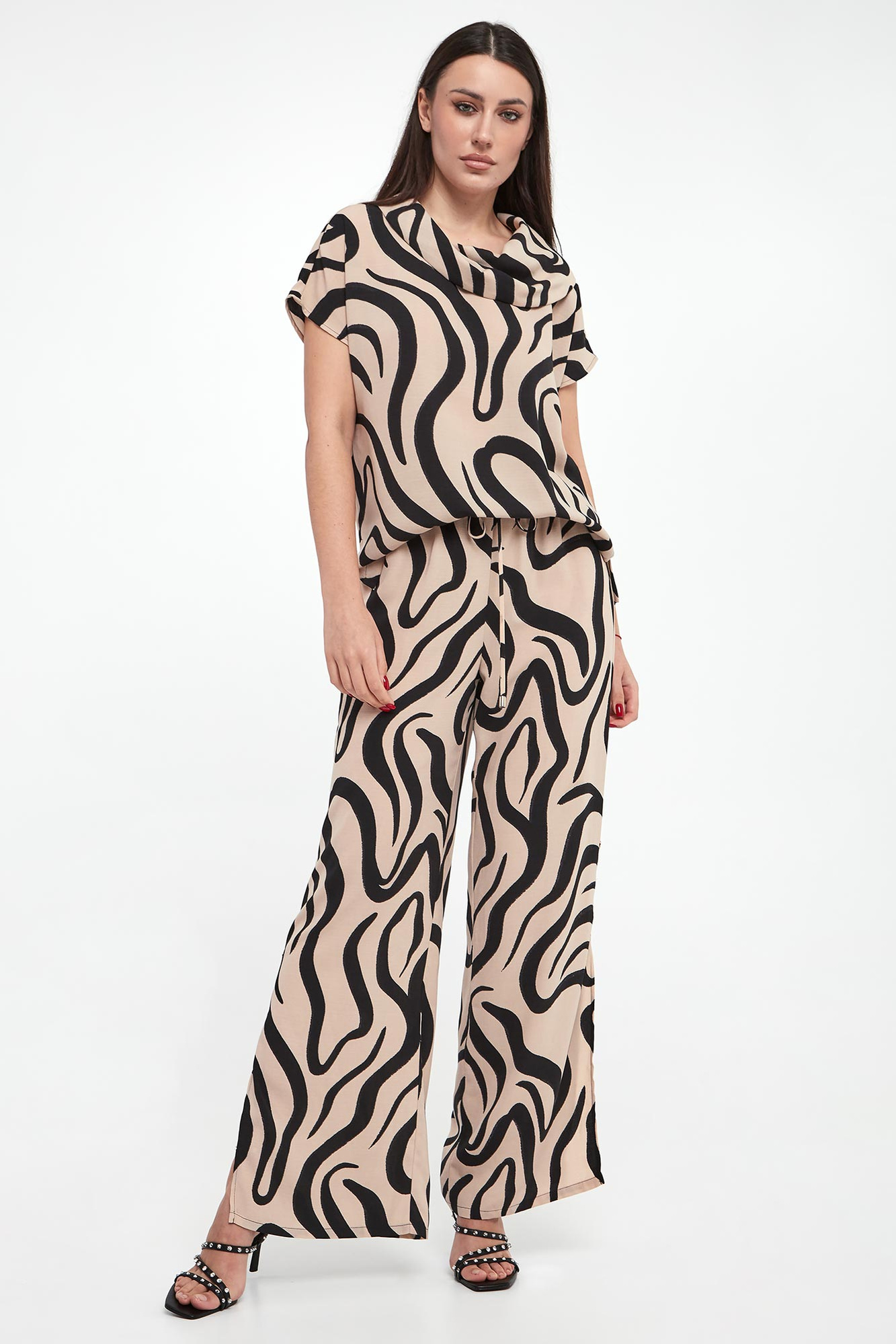 Spodnie damskie we wzór JOSEPH RIBKOFF