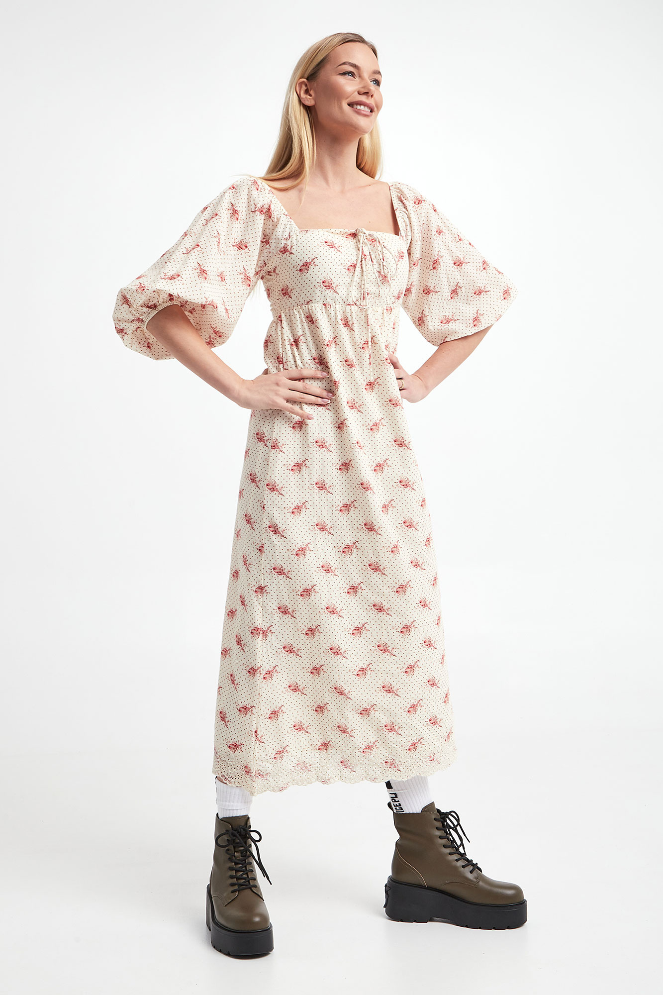 Sukienka w kwiaty NOTES DU NORD