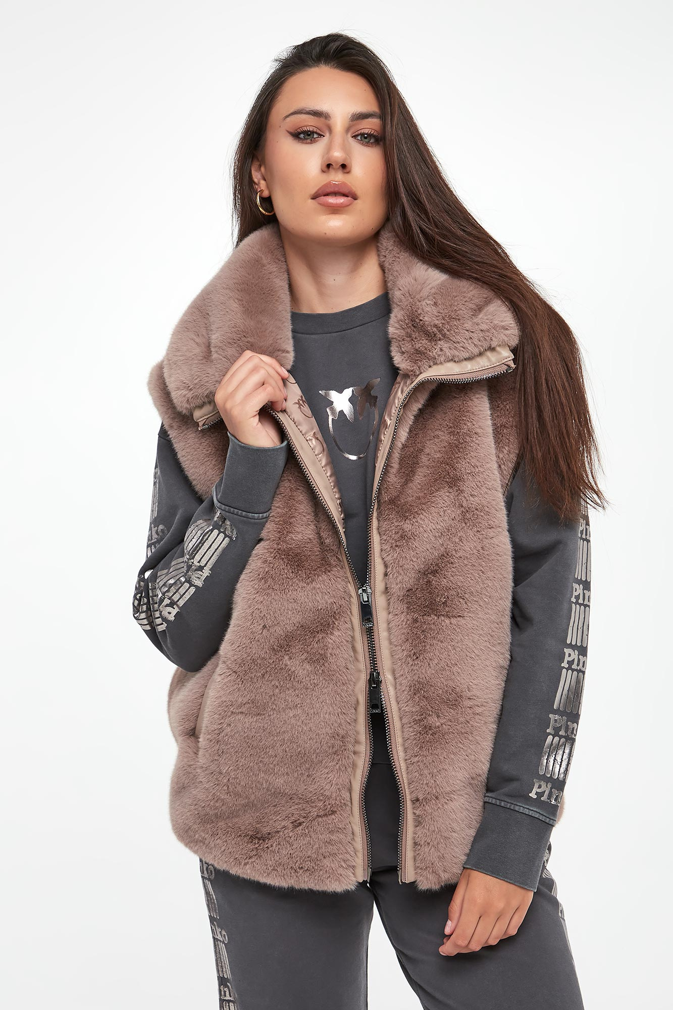 Kamizelka damska futrzana Deyn PINKO