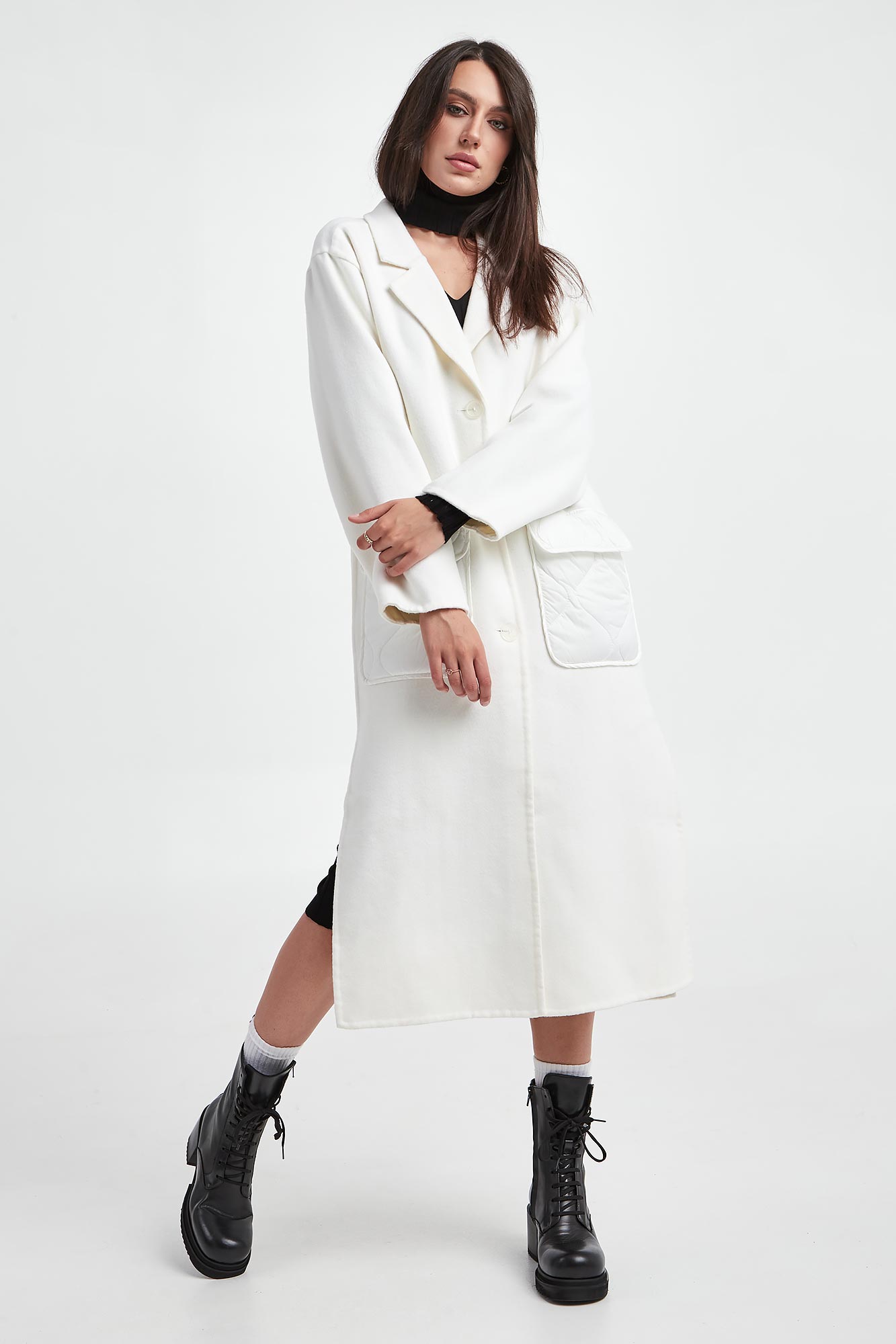 Płaszcz damski wełniany ICE PLAY