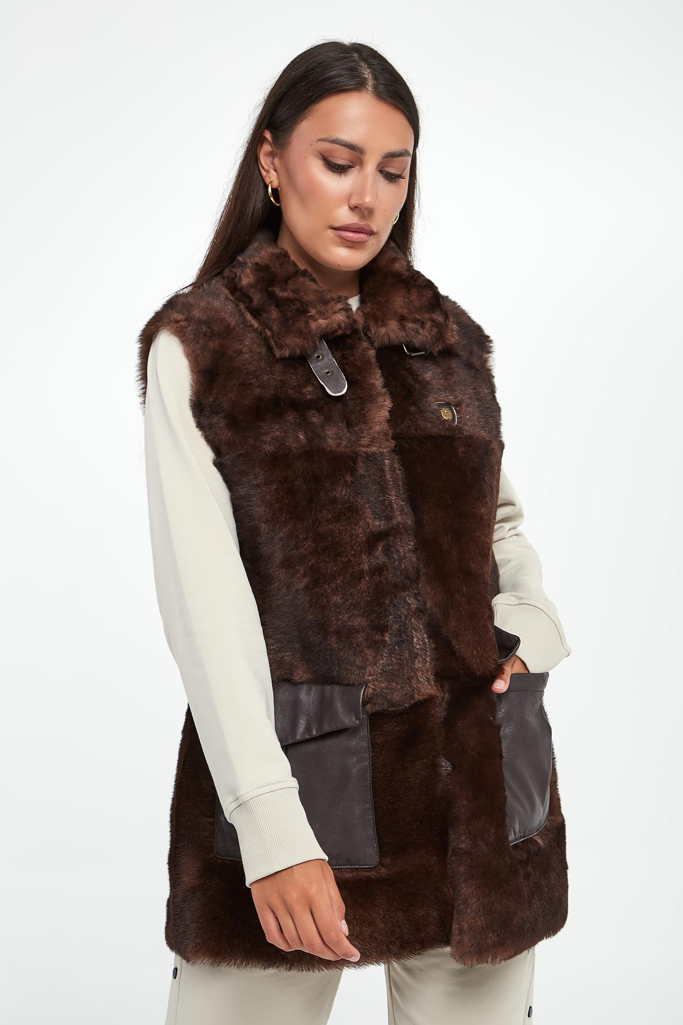 Kamizelka damska futrzana AERONAUTICA MILITARE