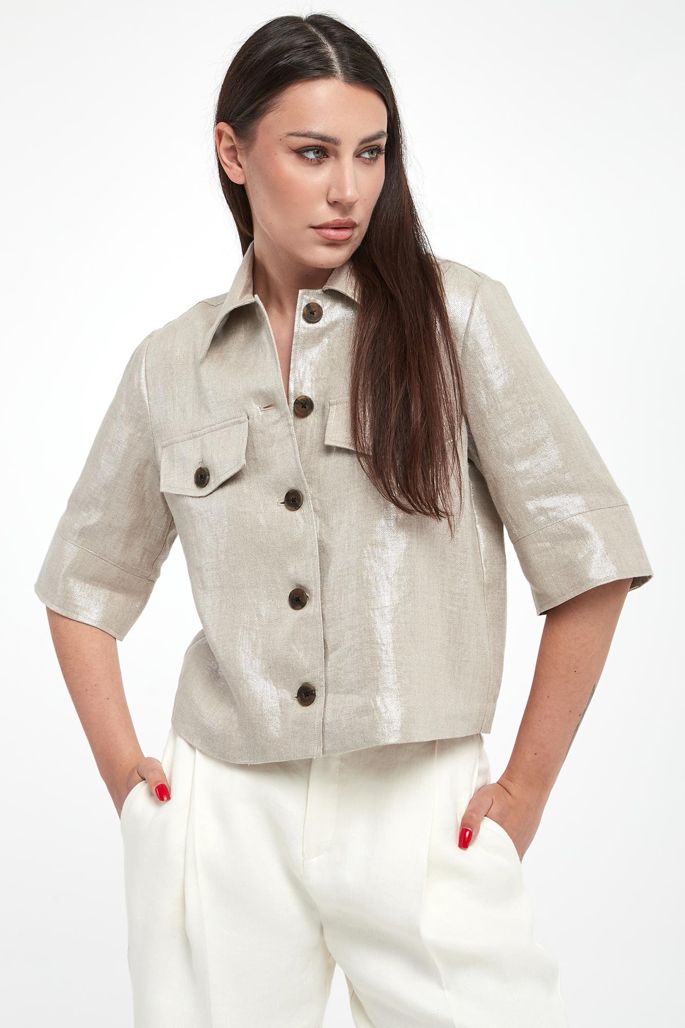 Żakiet damski lniany JOSEPH RIBKOFF