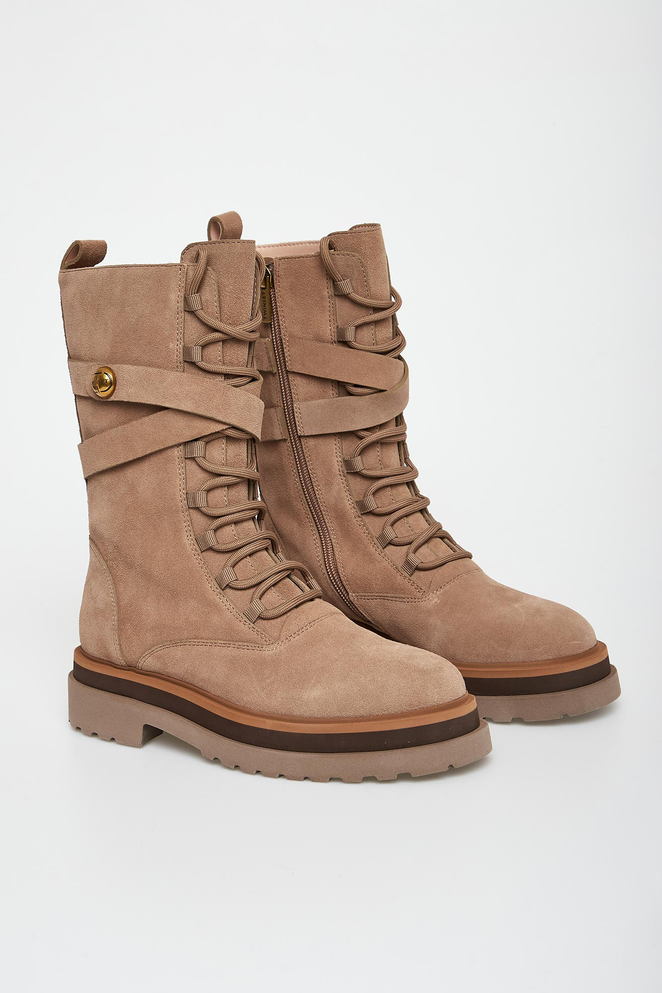 Trapery damskie skórzane TWINSET