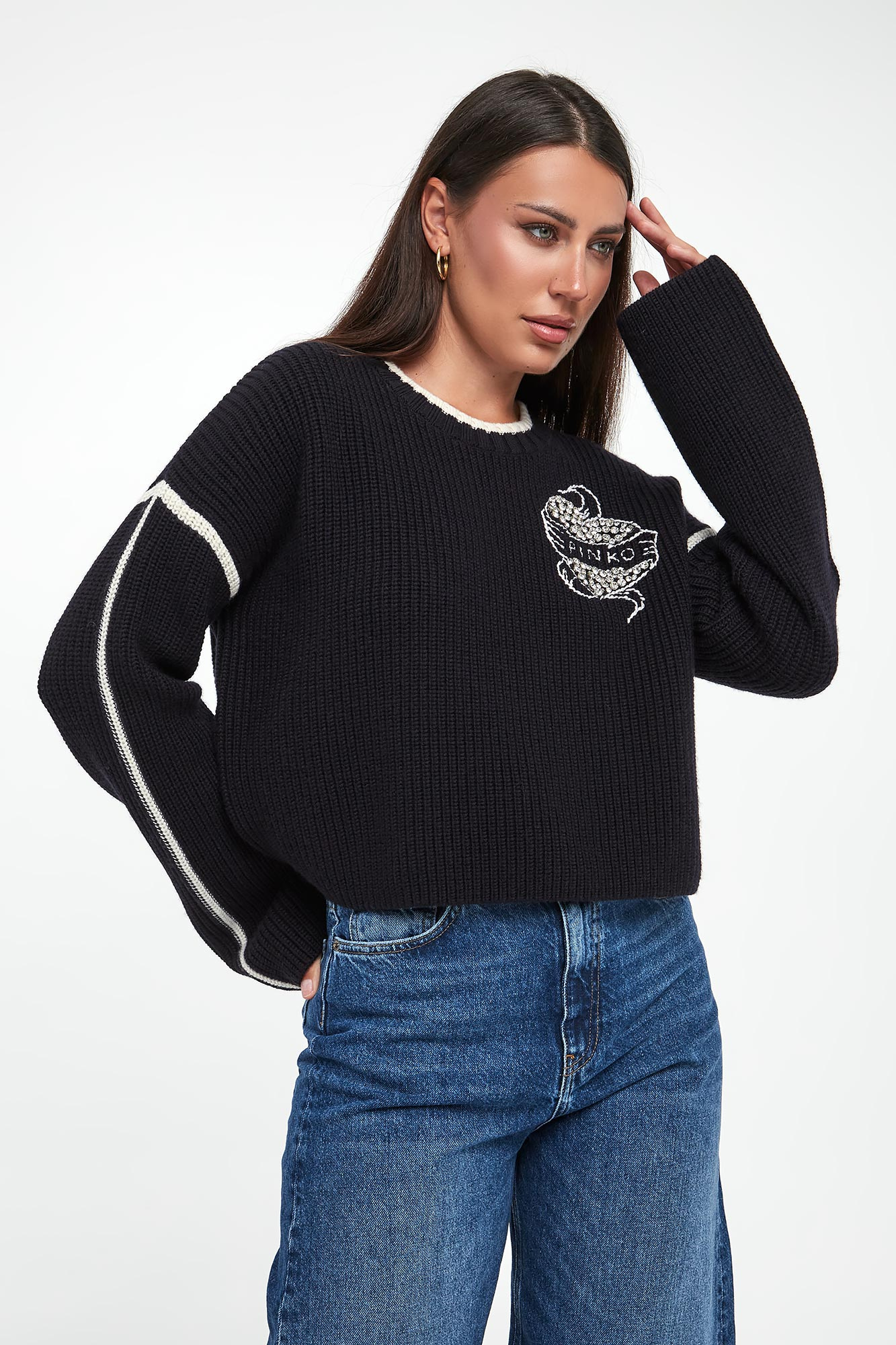 Sweter damski wełniany Alicudi PINKO