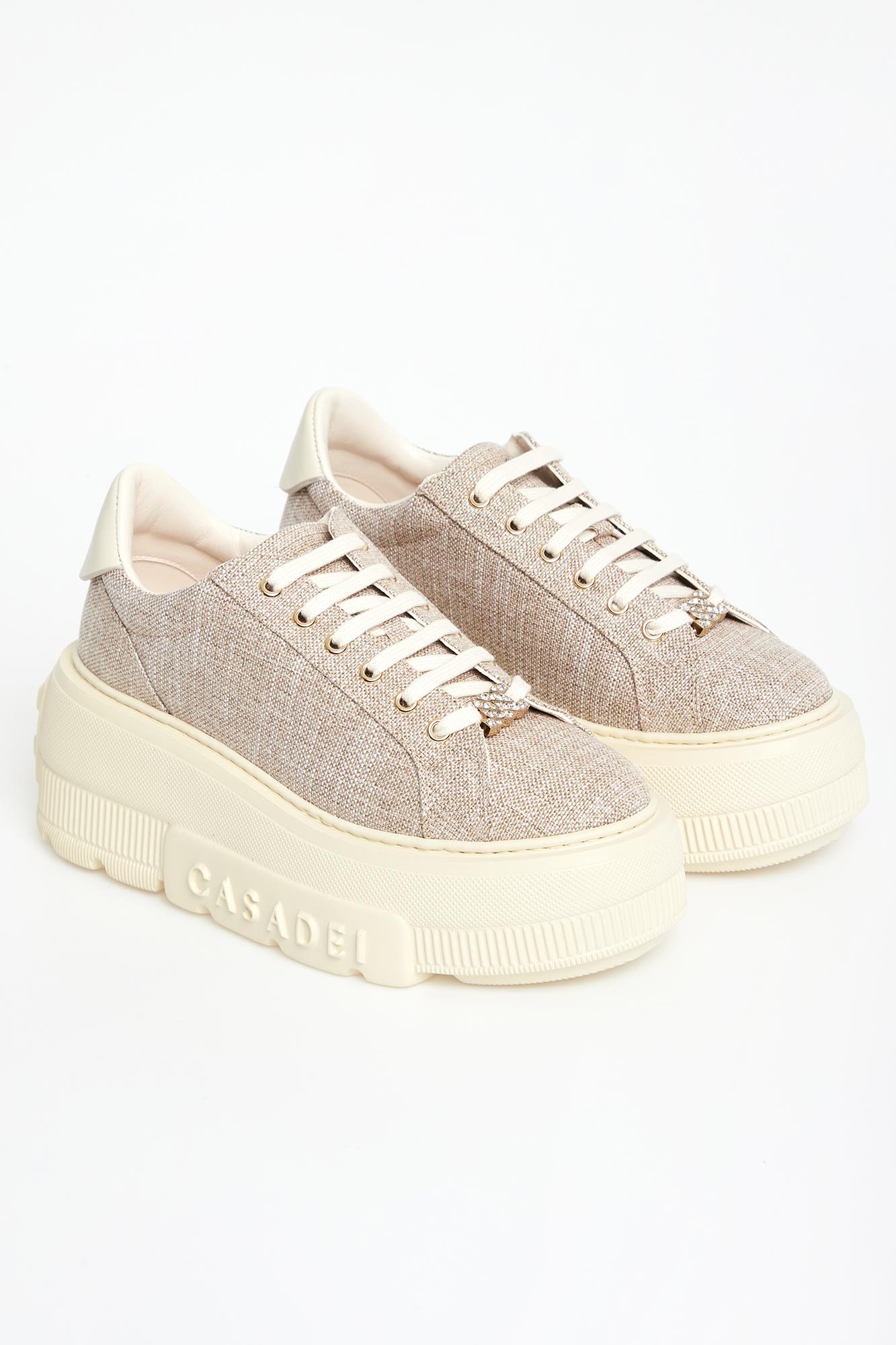 Sneakersy damskie skórzane CASADEI