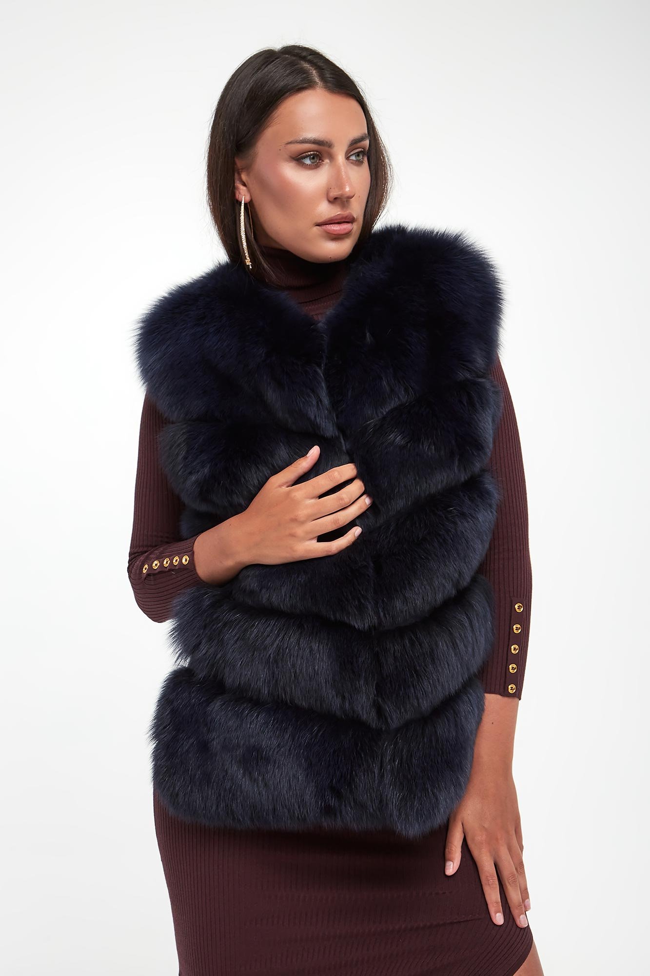 Kamizelka damska futrzana z lisa SUPREMA