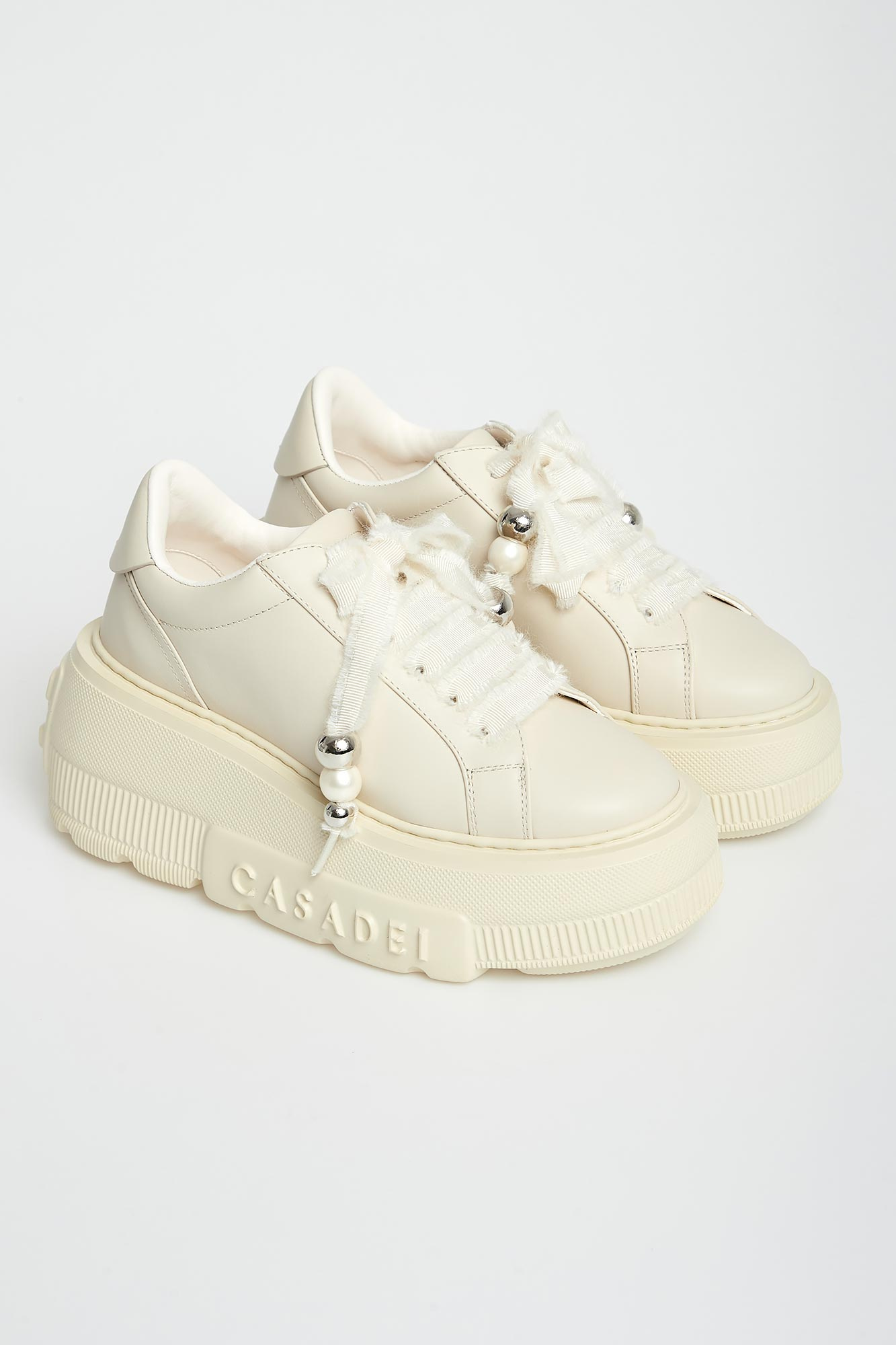 Sneakersy damskie skórzane CASADEI