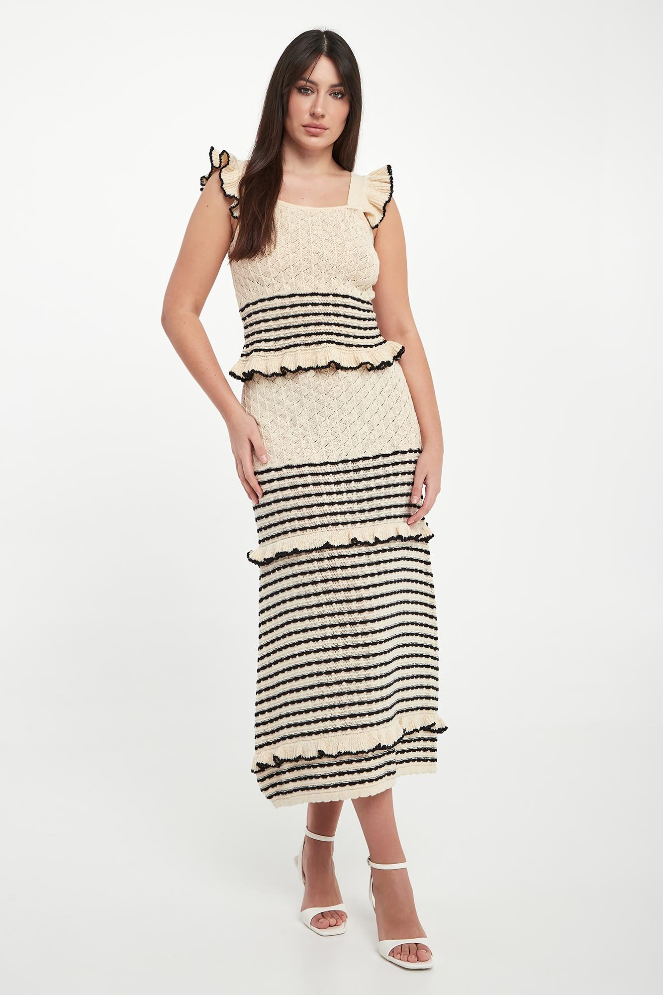 Spódnica midi ażurowa TWINSET U&B