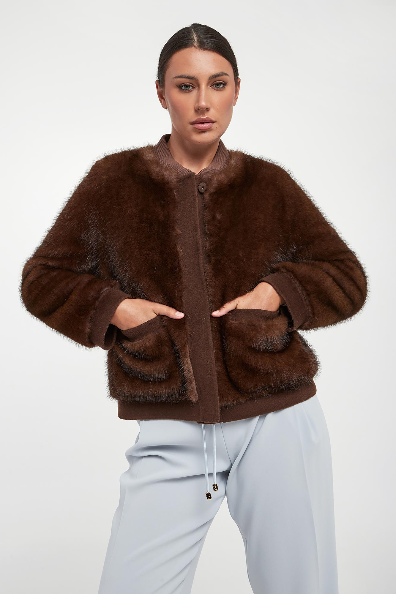 Futro damskie wełniane VALENTINI