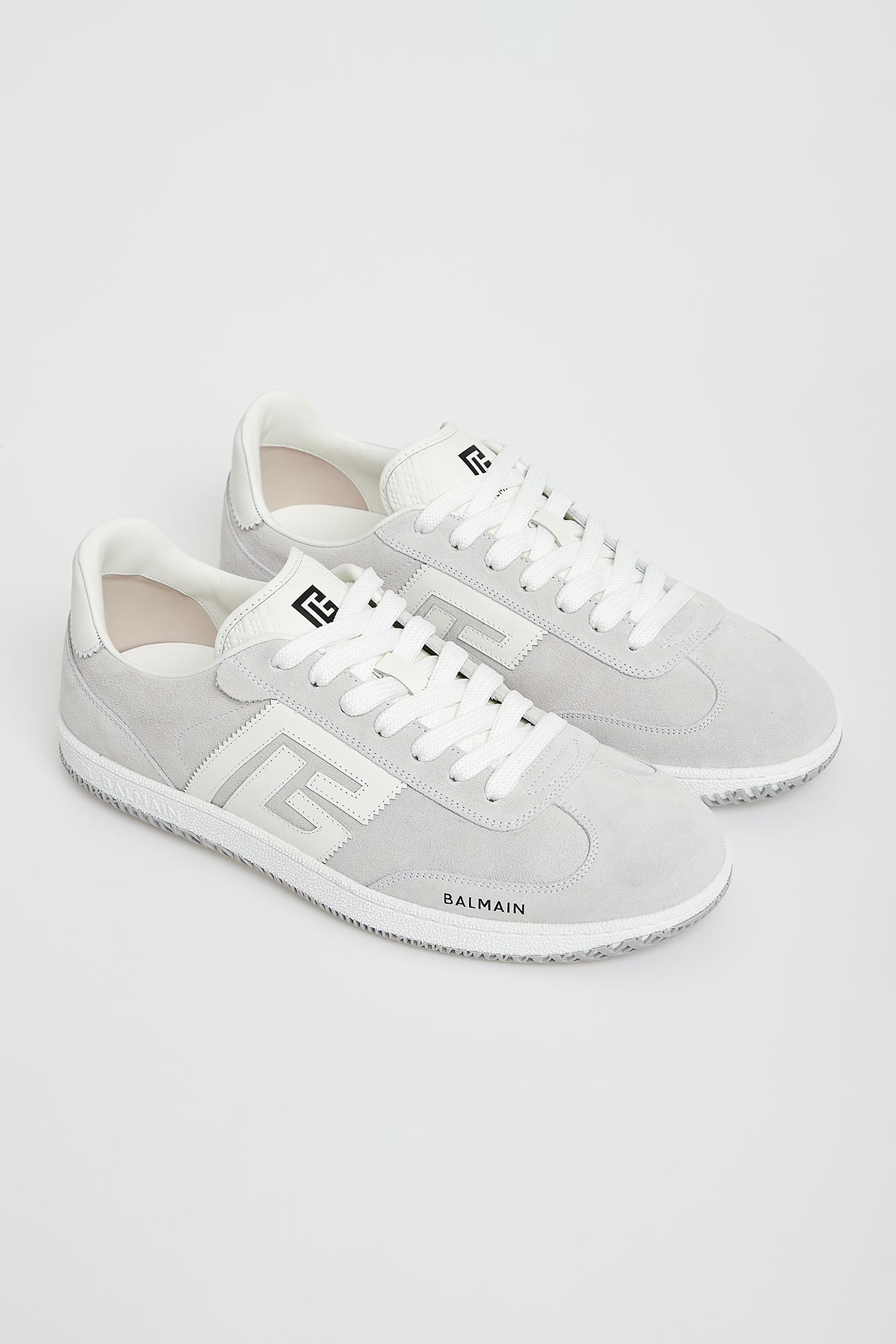 Sneakersy męskie skórzane Swan BALMAIN