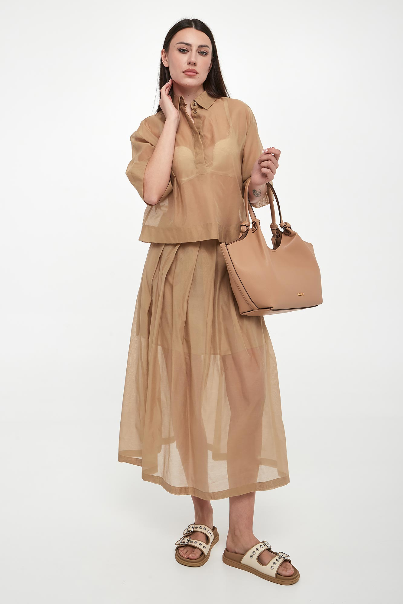 Spódnica midi Cubano MARELLA MONOCHROME