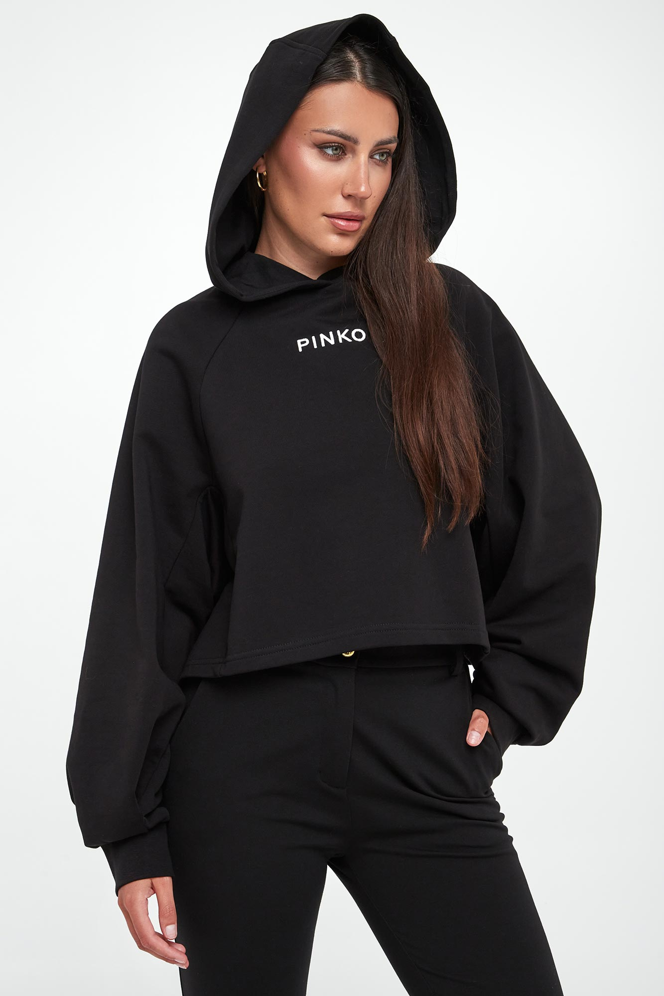 Bluza damska z kapturem Mediocre PINKO