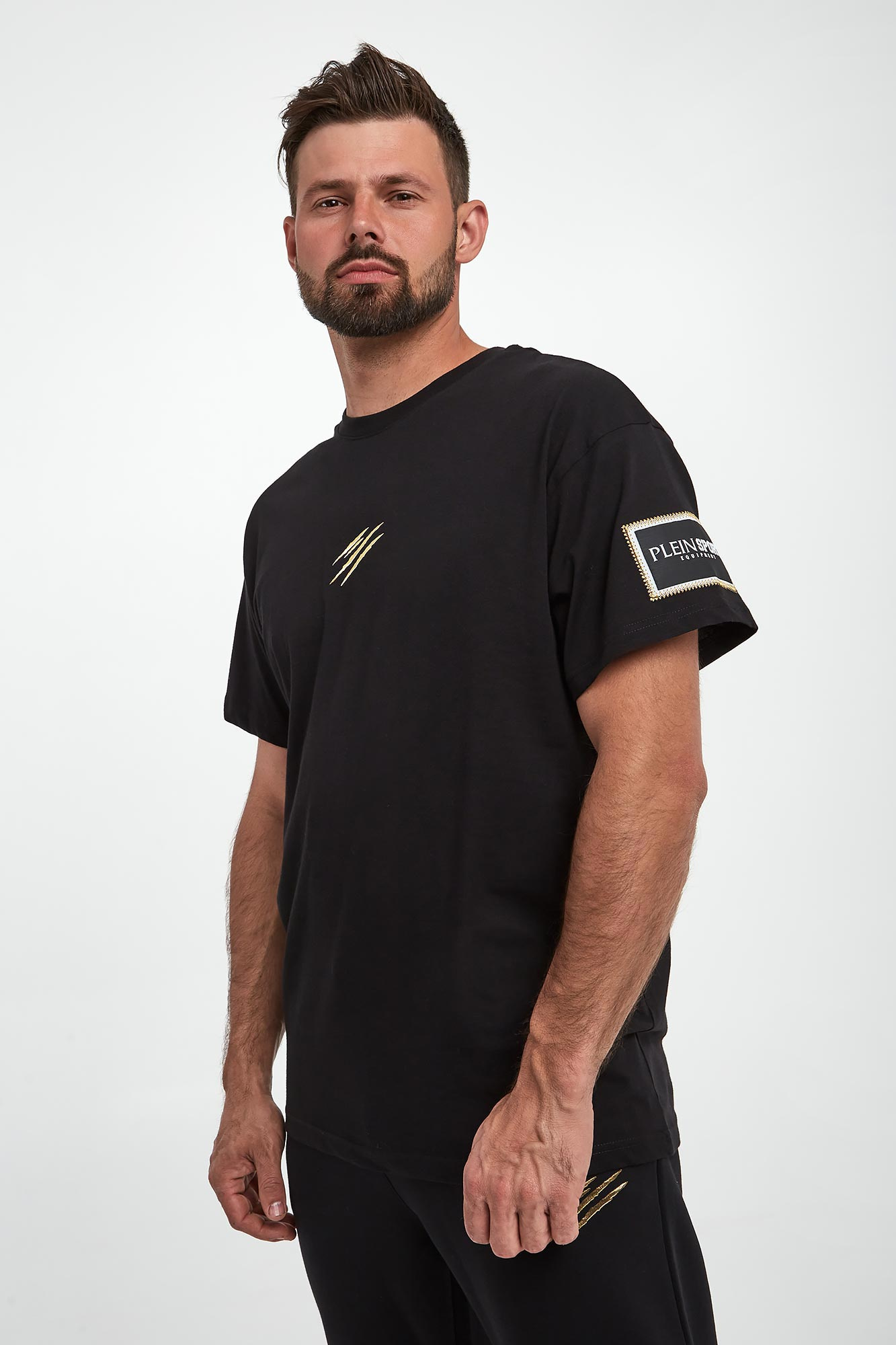 T-shirt męski z logo PLEIN SPORT