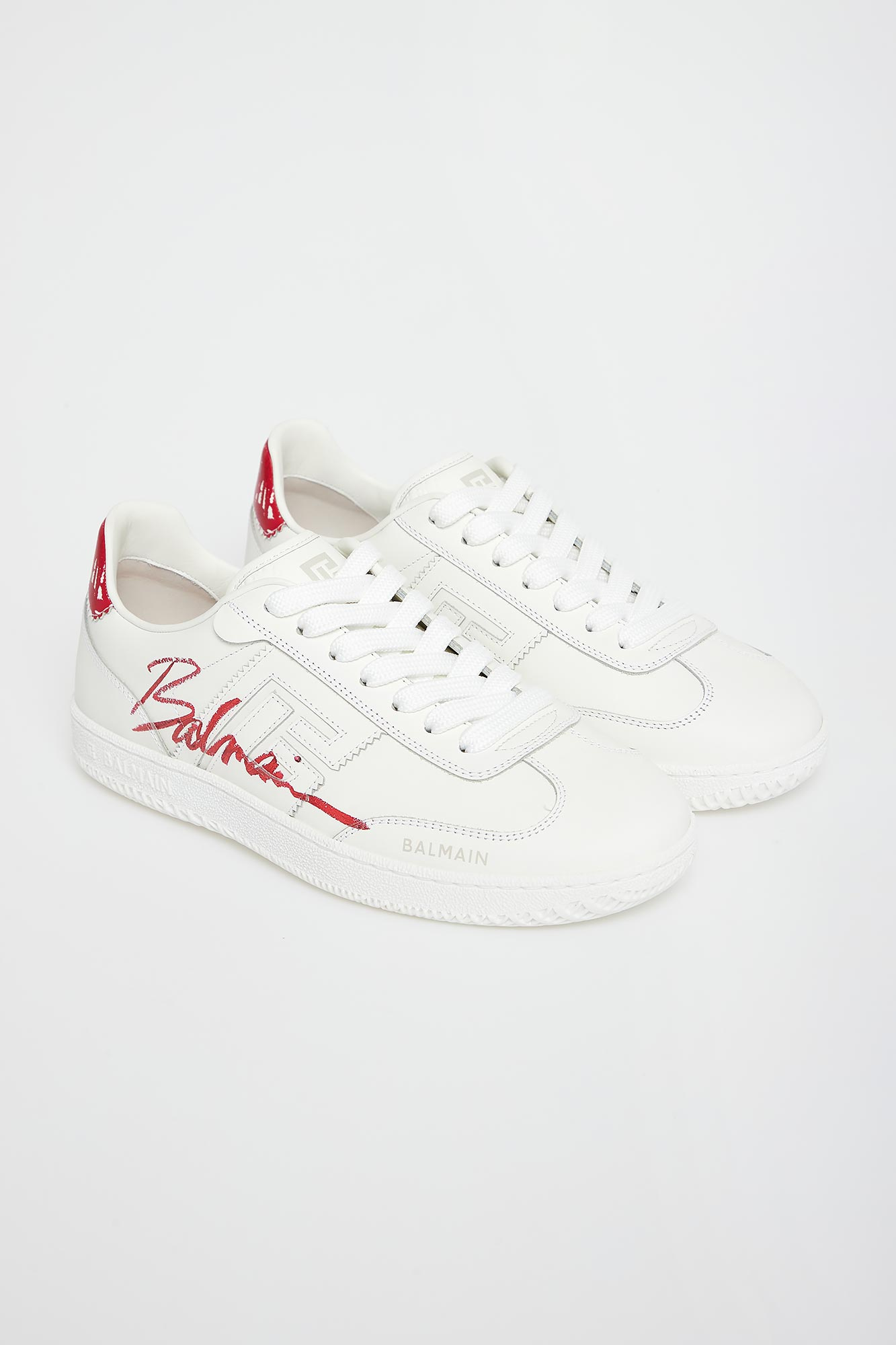 Sneakersy damskie skórzane BALMAIN