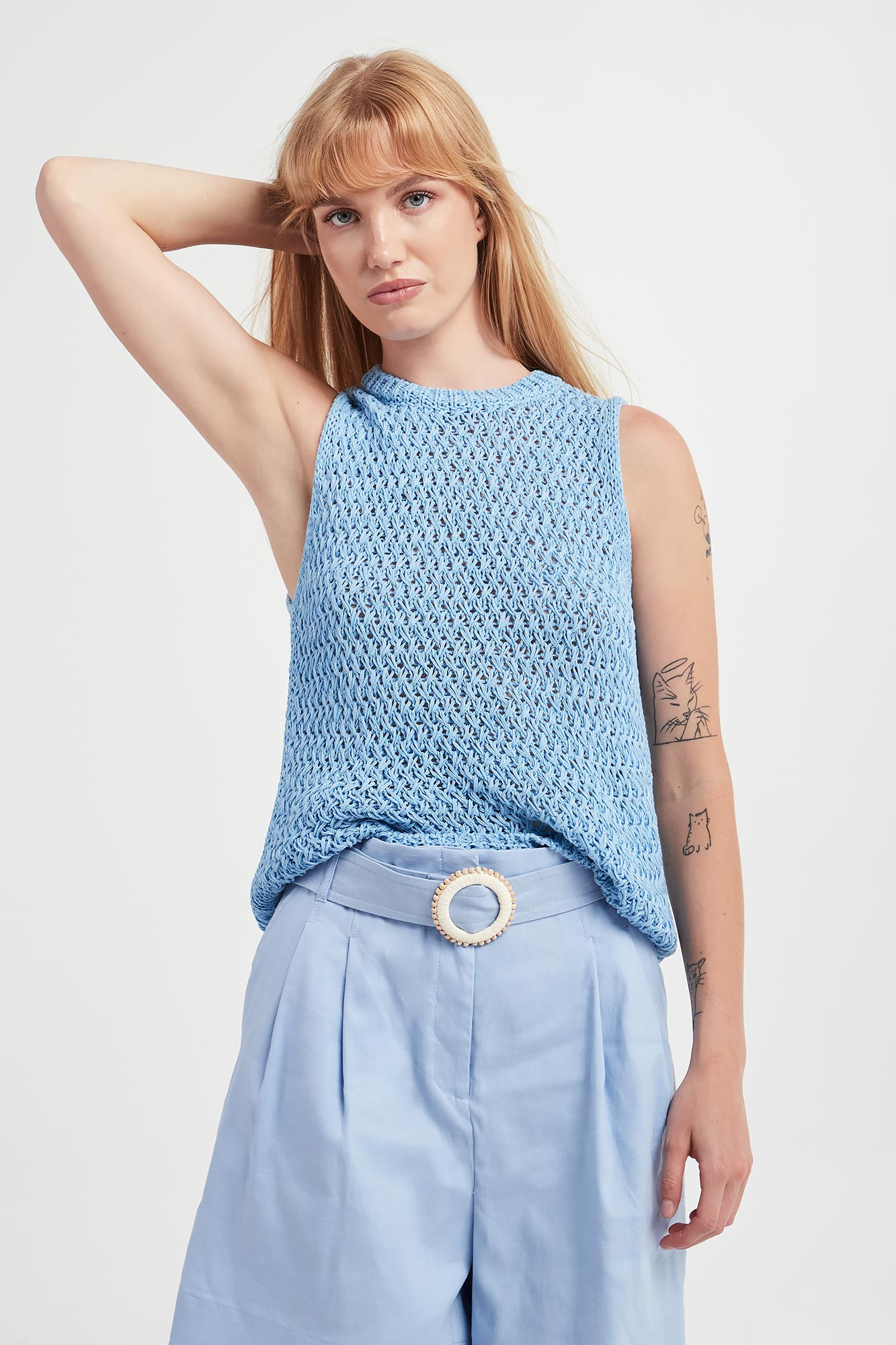 Top damski swetrowy Maestra MARELLA MONOCHROME