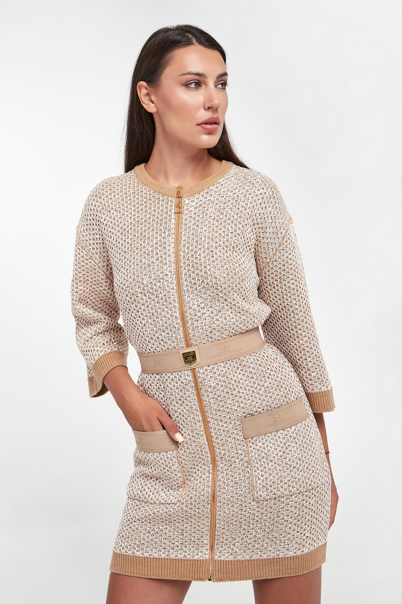 Sukienka cekinowa mini ELISABETTA FRANCHI