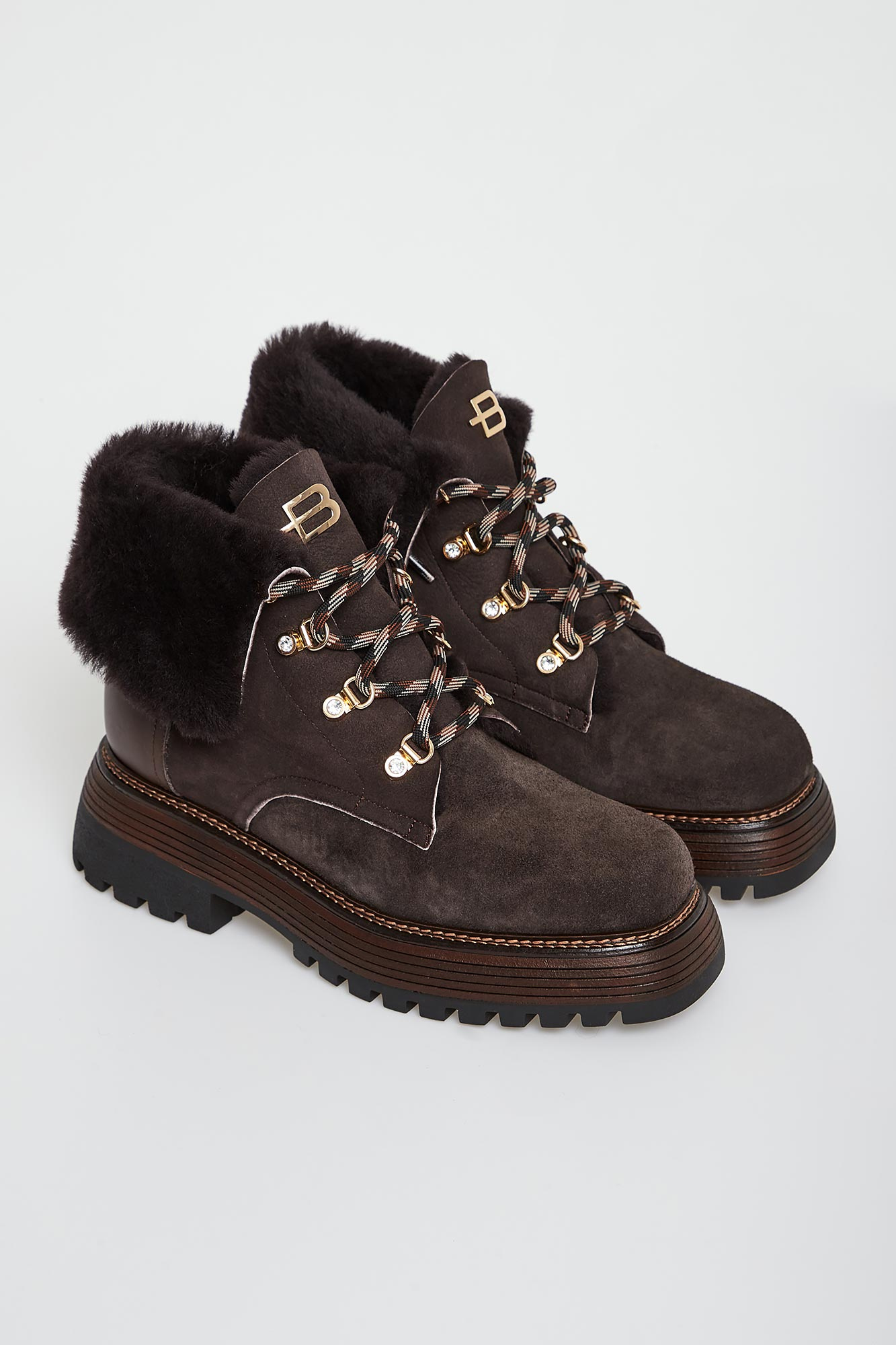 Trapery damskie zamszowe BALDININI