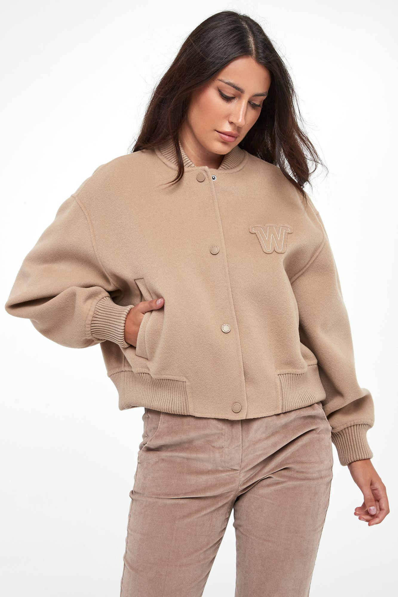 Kurtka damska wełniana bomberka Zelante WEEKEND MAX MARA