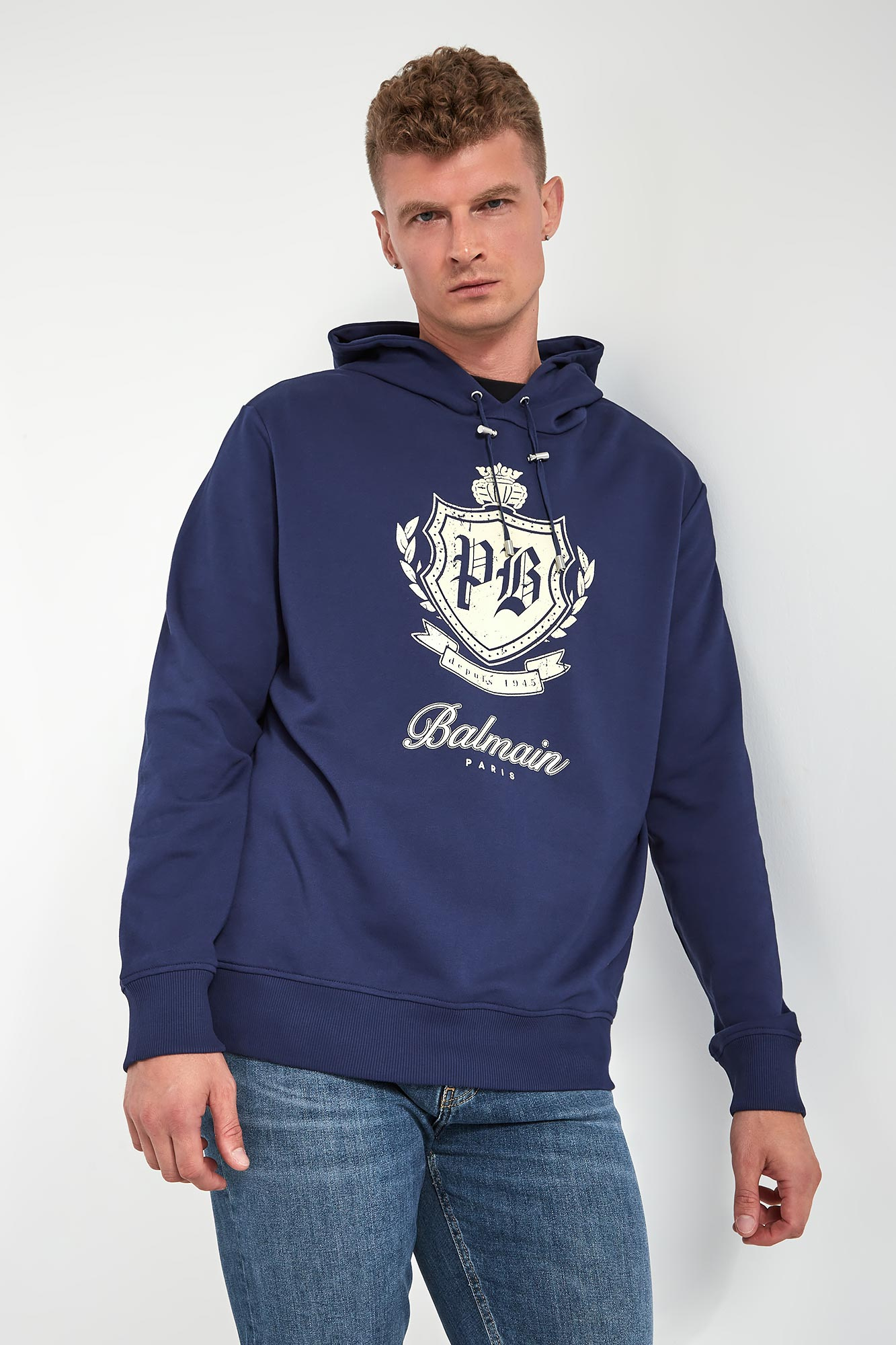 Bluza męska z kapturem BALMAIN