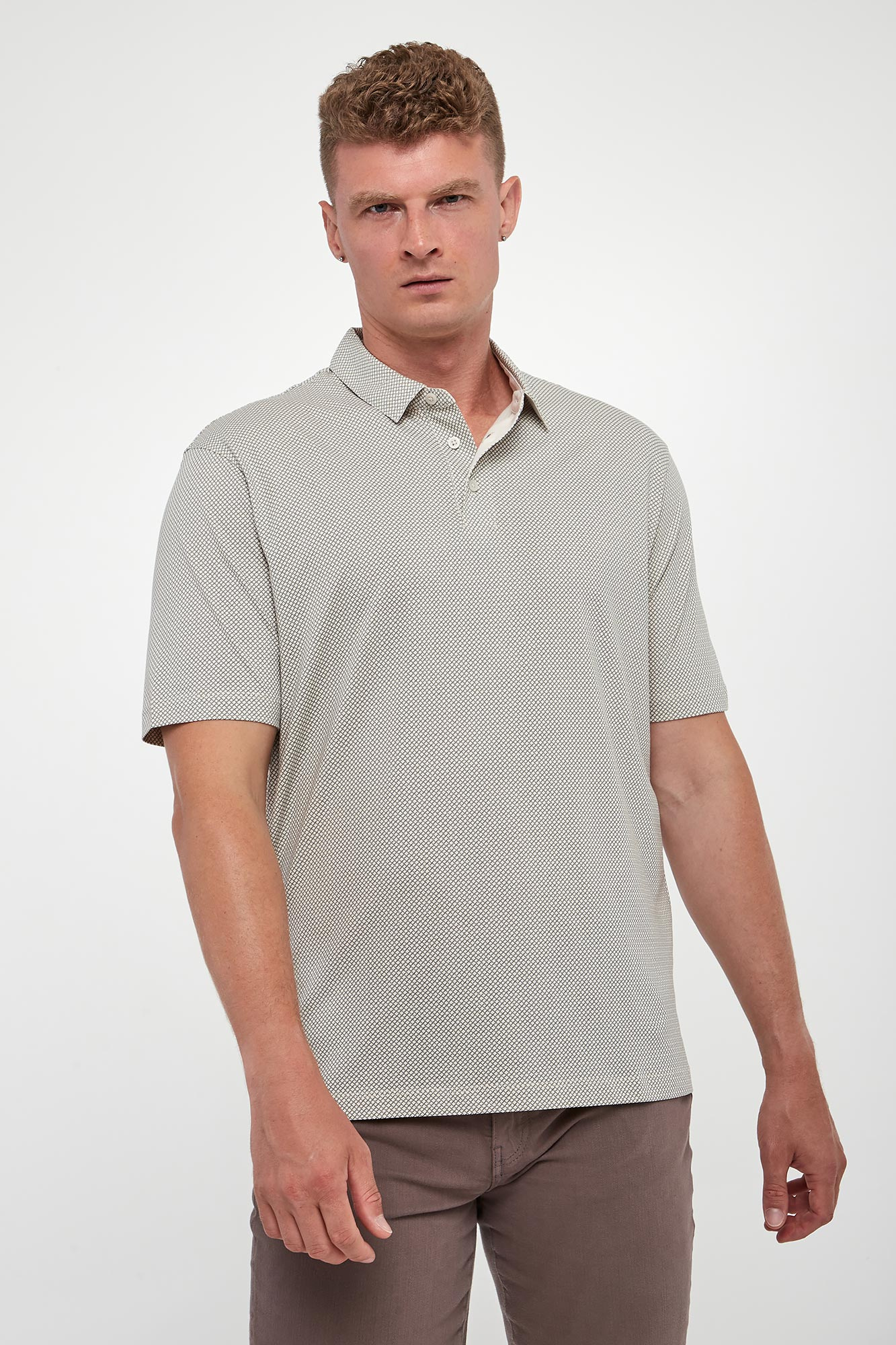 Polo męskie ze wzorem ARMANI EXCHANGE