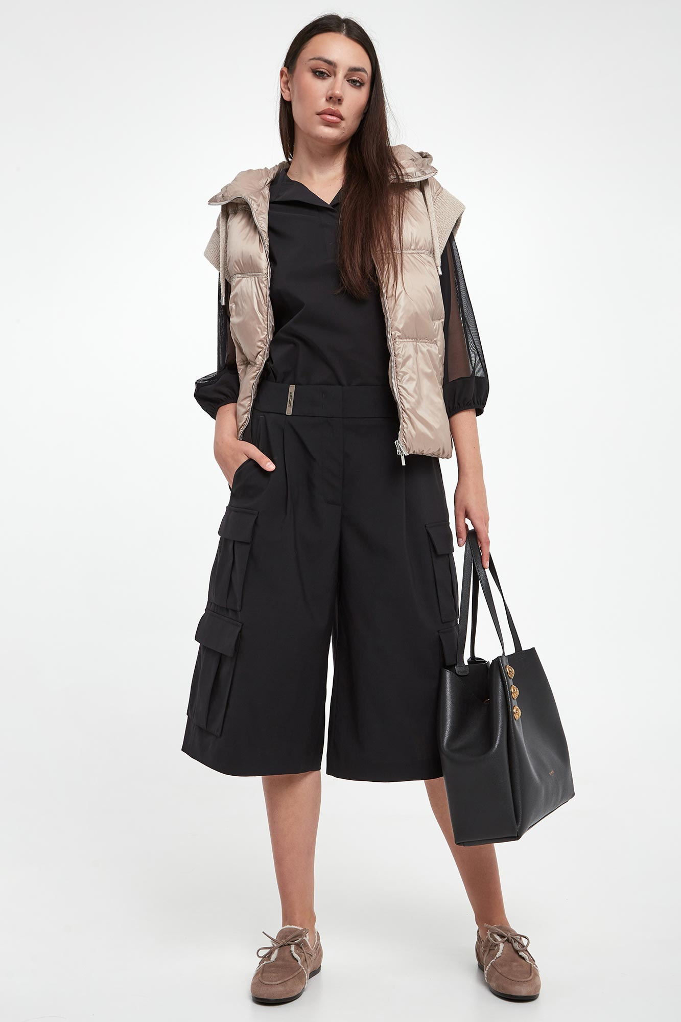 Bermudy damskie wełniane PESERICO