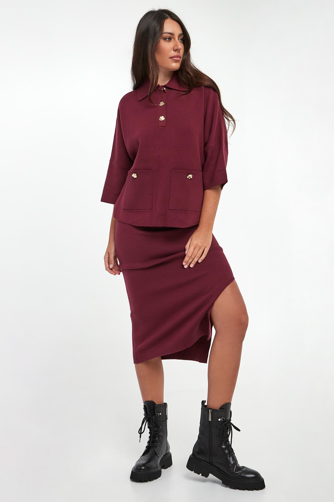 Spódnica midi JOSEPH RIBKOFF