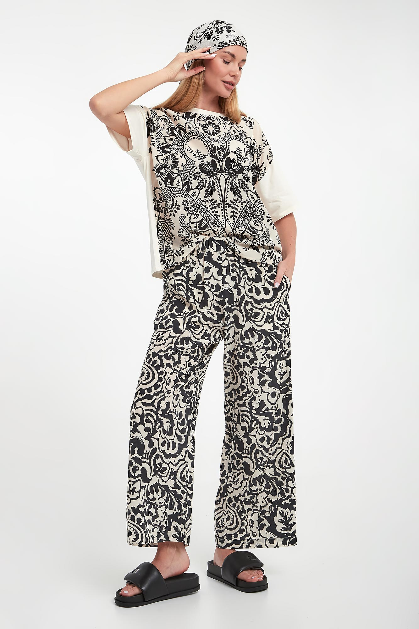 Spodnie damskie jedwabne Reed WEEKEND MAX MARA