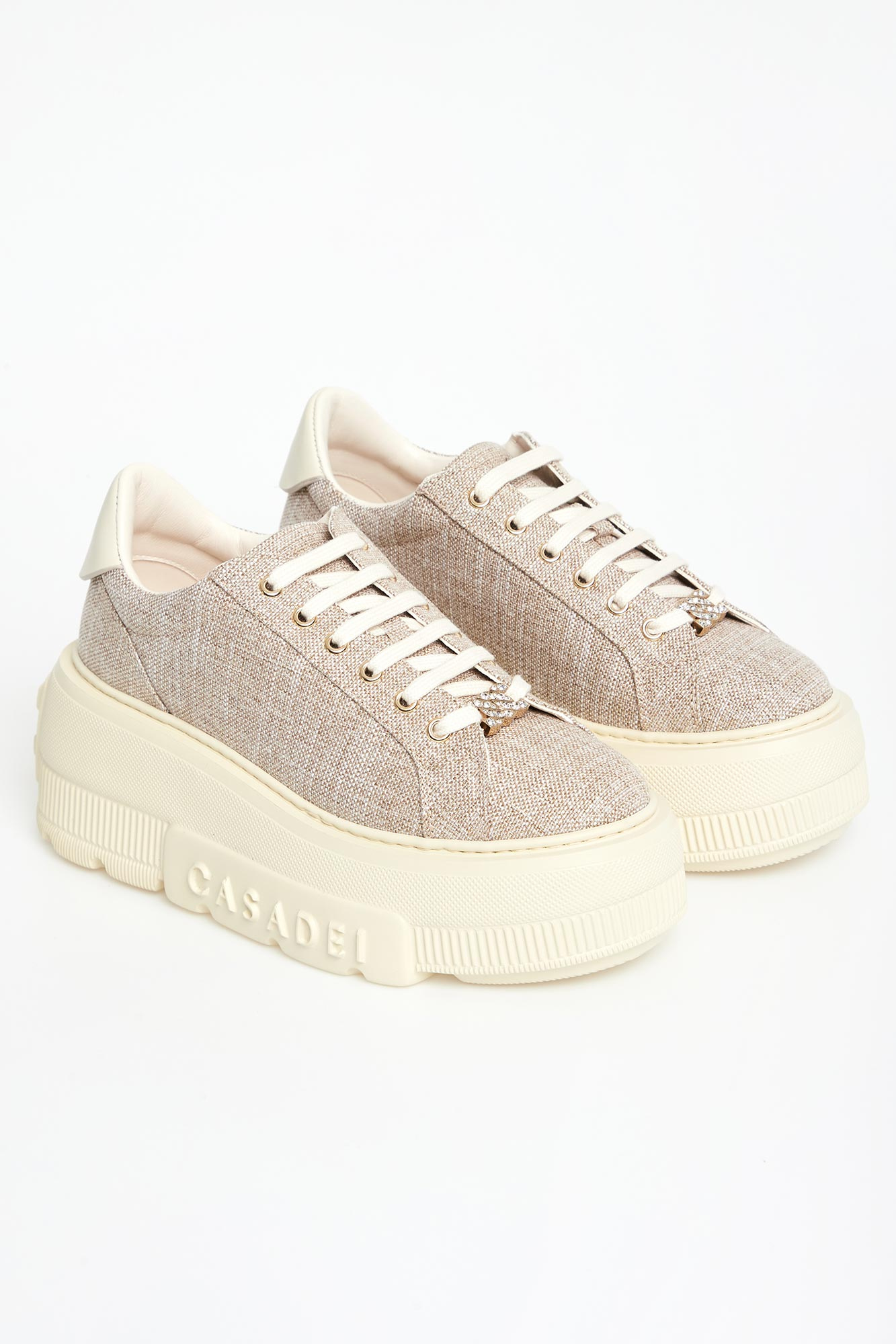 Sneakersy damskie skórzane CASADEI