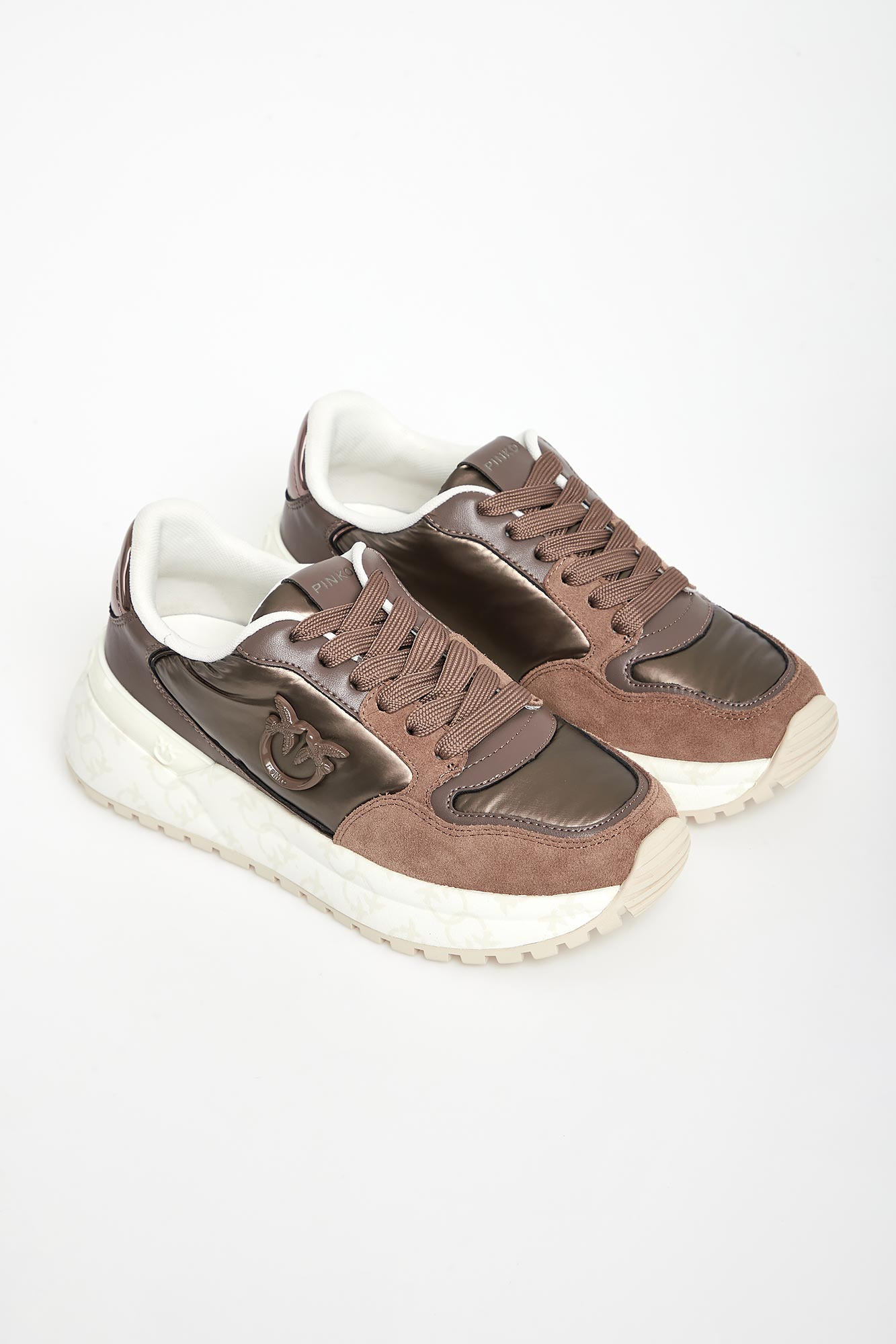 Sneakersy damskie skórzane Gem 07 PINKO