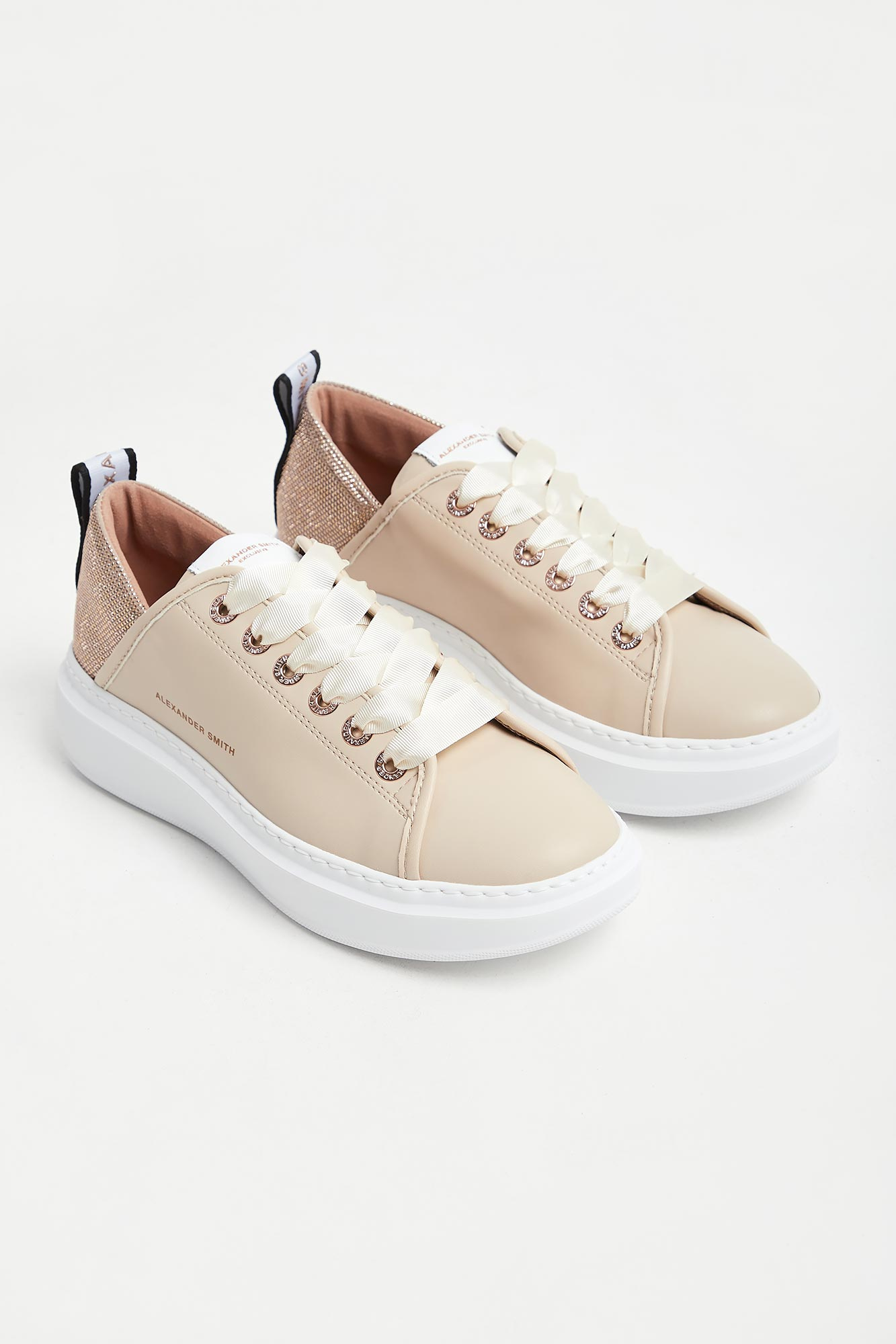 Sneakersy damskie skórzane ALEXANDER SMITH