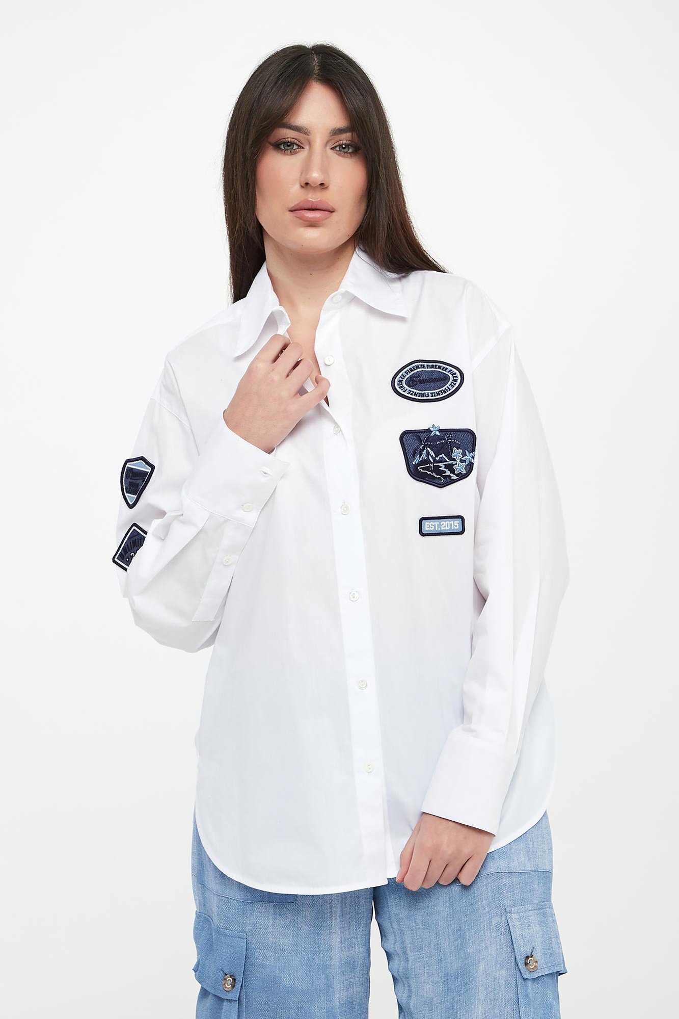 Koszula damska z naszywkami ERMANNO FIRENZE