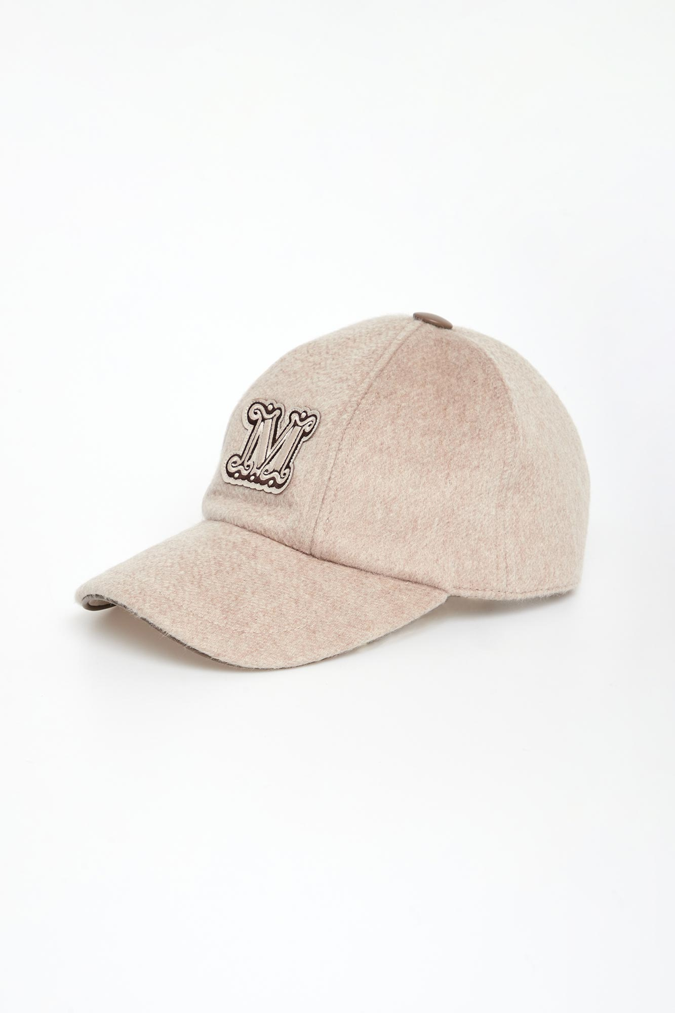 Czapka z daszkiem damska kaszmirowa Durante MAX MARA ACCESSORI