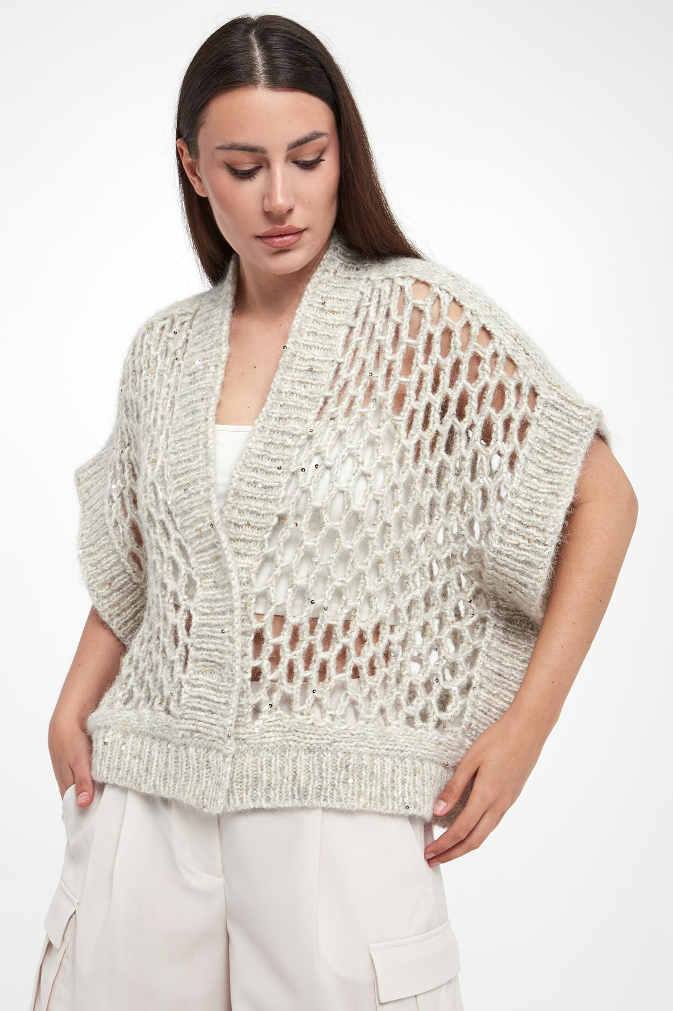 Kardigan damski z alpaki PESERICO