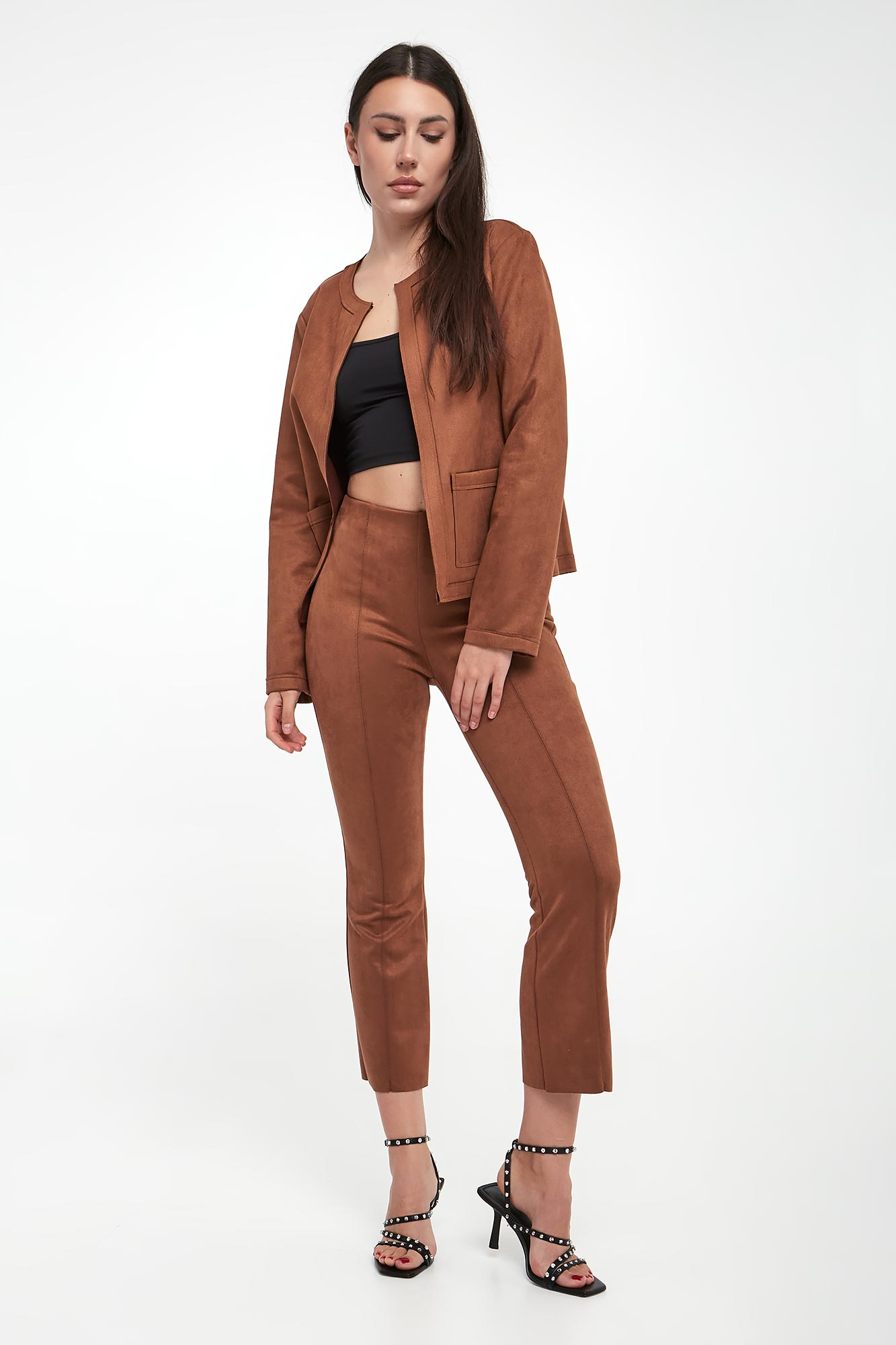 Spodnie damskie zamszowe JOSEPH RIBKOFF