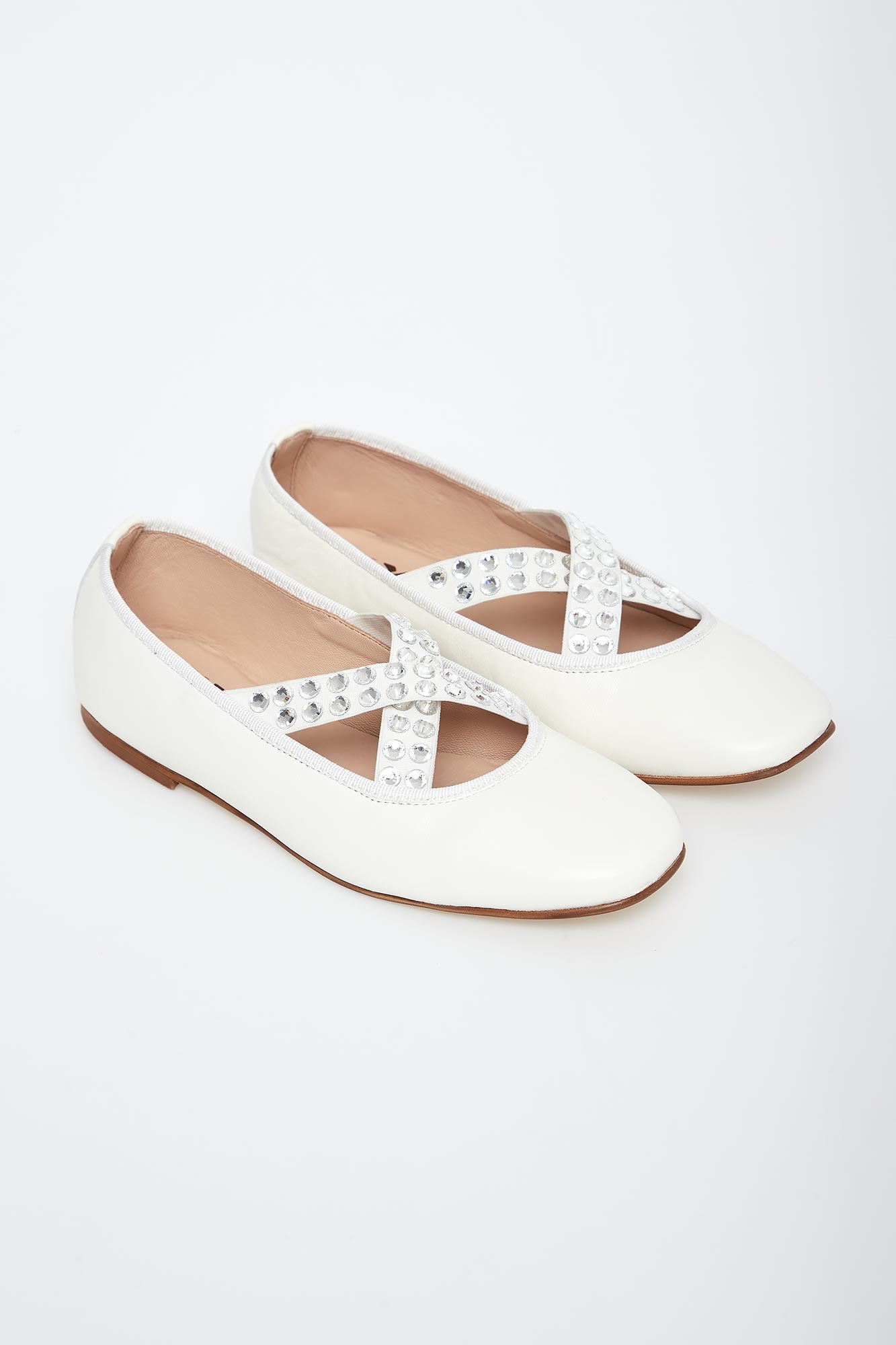 Baleriny damskie skórzane CESARE CASADEI