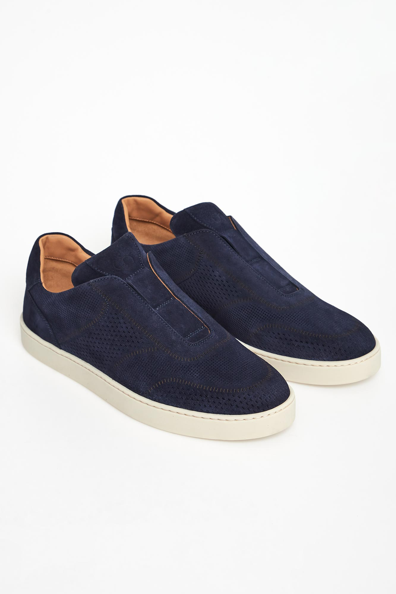 Sneakersy męskie zamszowe CESARE CASADEI