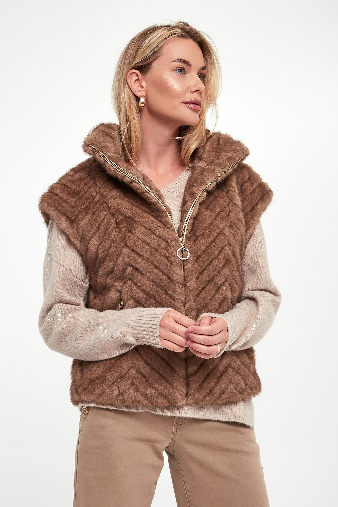 Kamizelka damska futrzana JOSEPH RIBKOFF