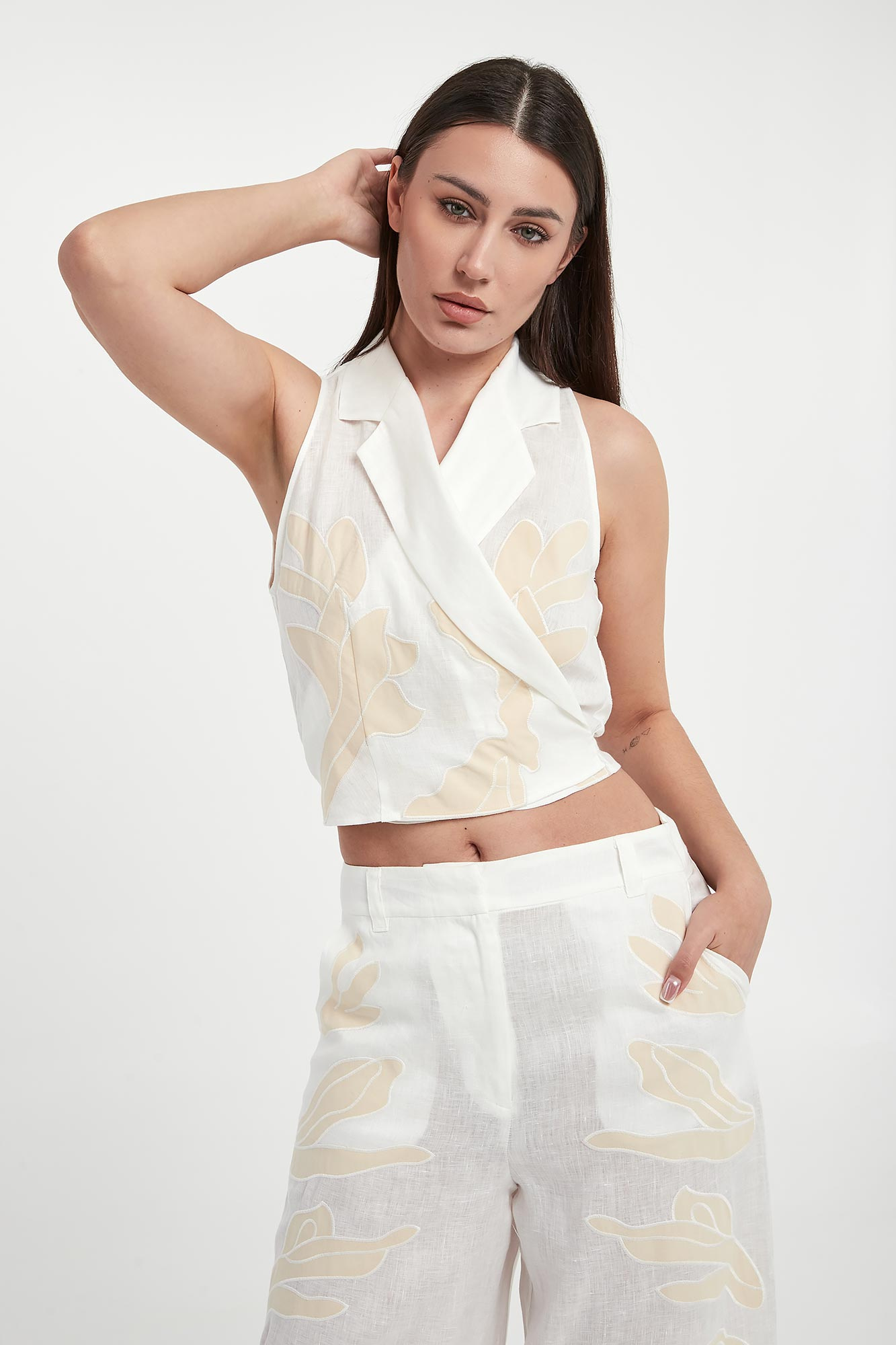 Top damski lniany Kriss MARELLA