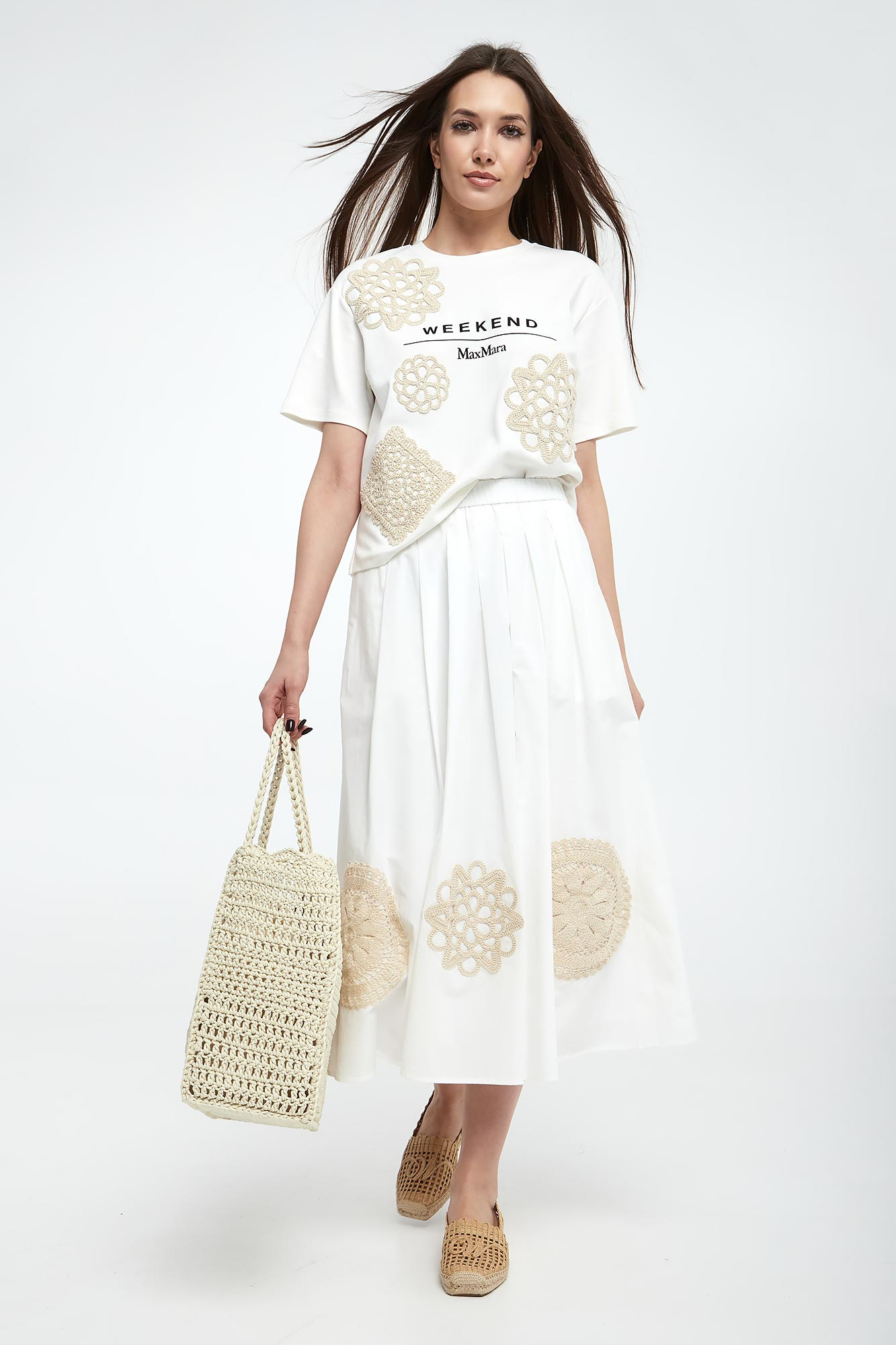 Spódnica midi z haftem Orme WEEKEND MAX MARA