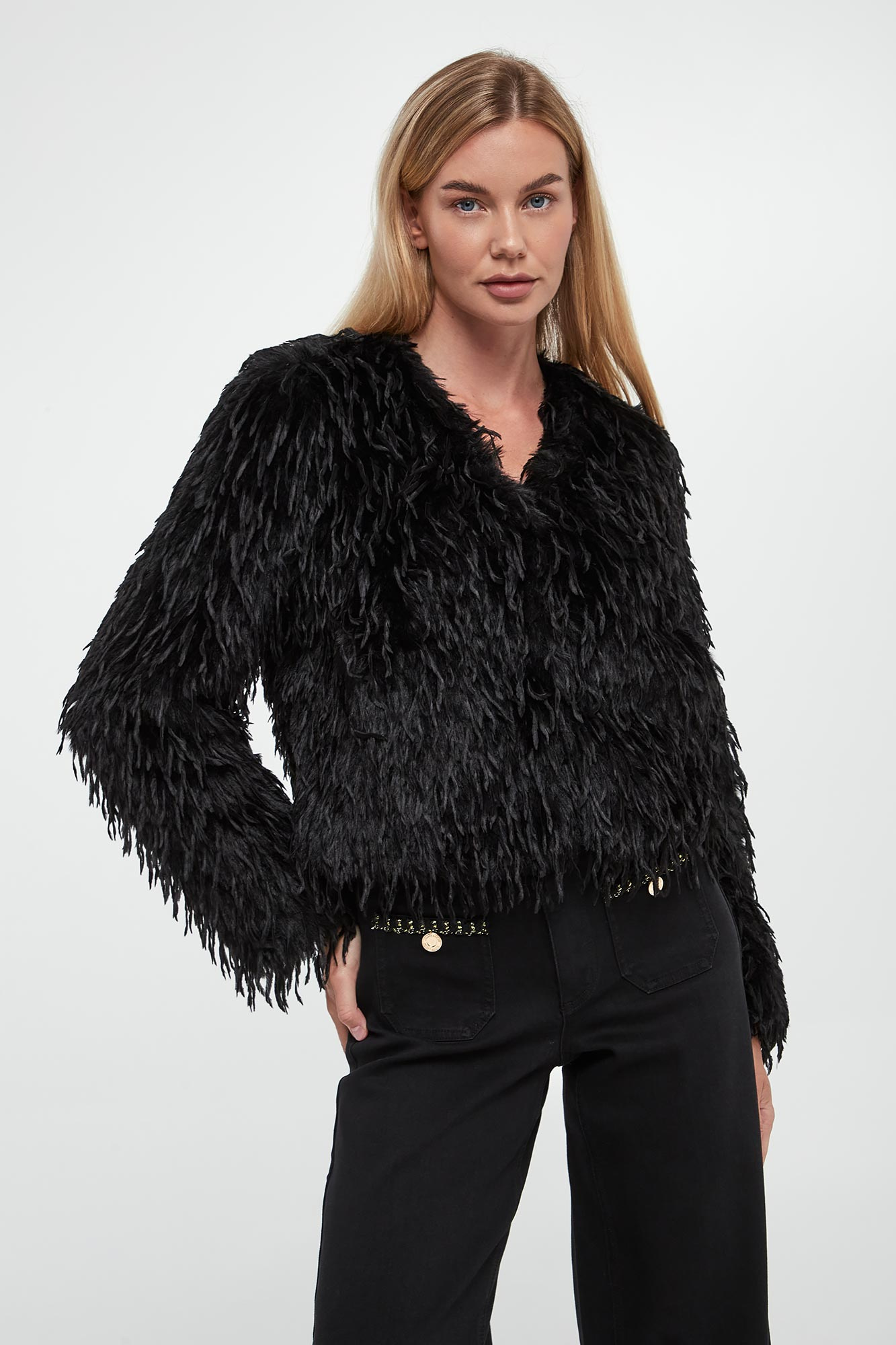 Futerko damskie z piórami JOSEPH RIBKOFF