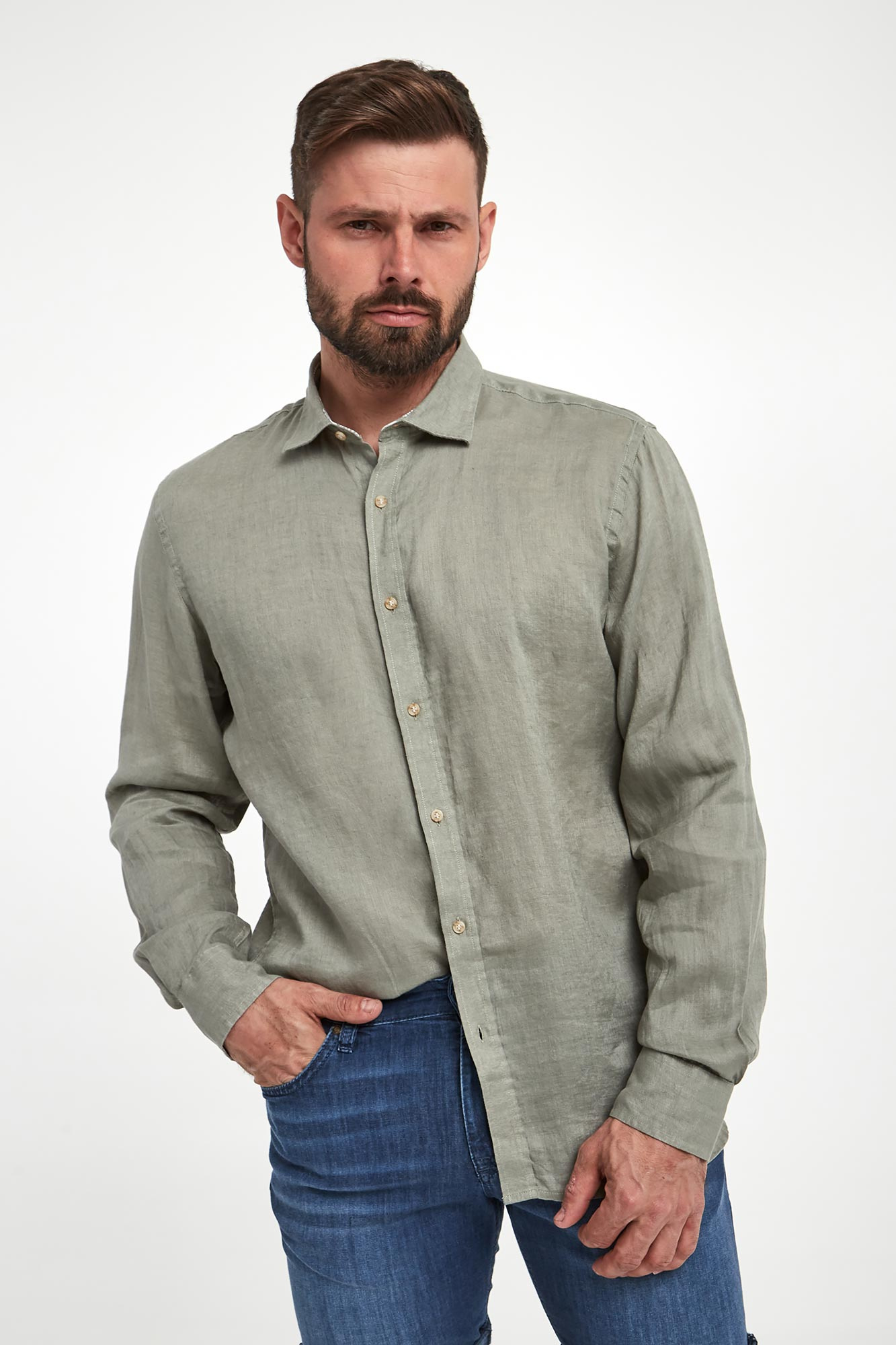 Koszula męska lniana LIU JO