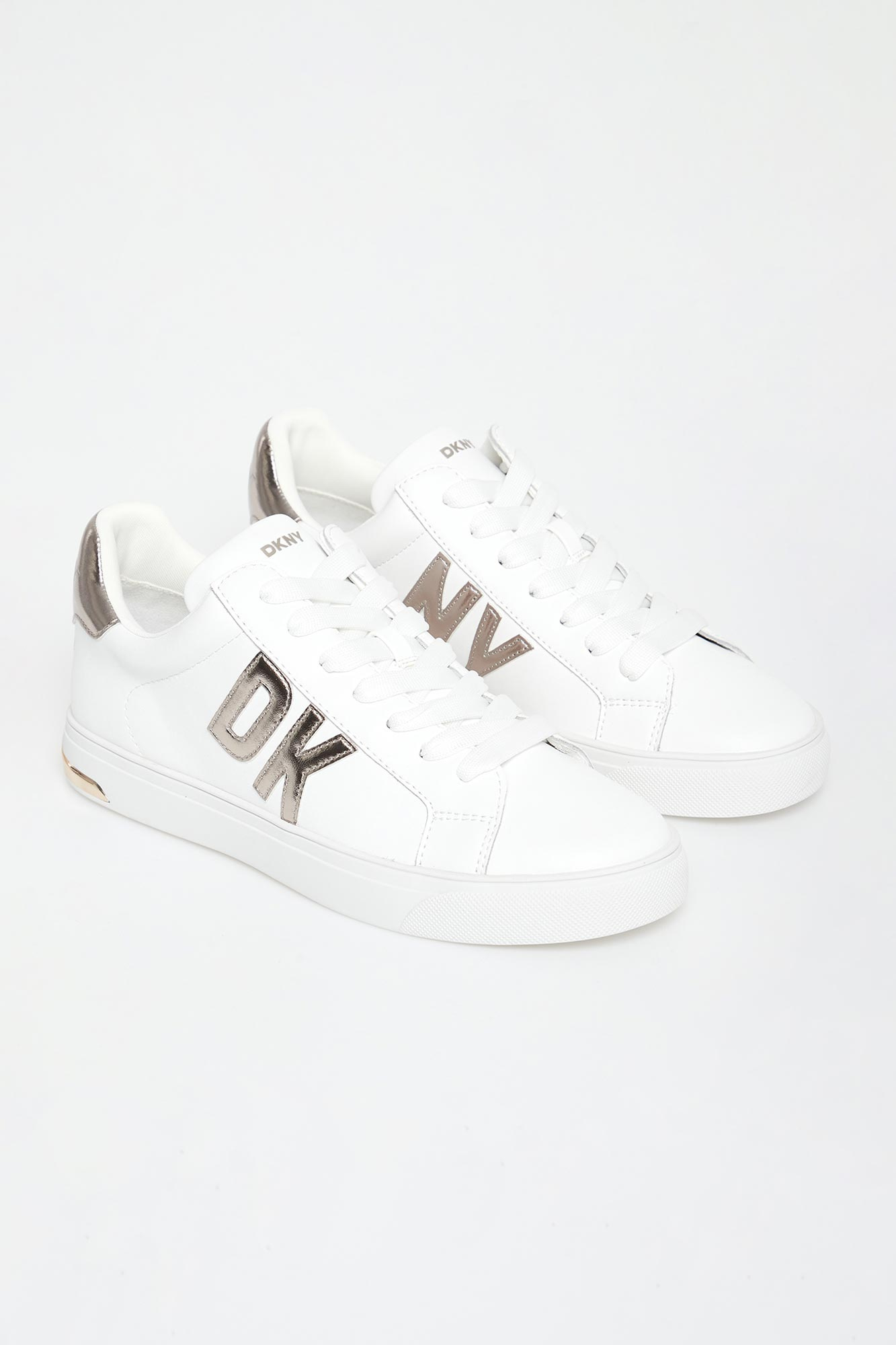 Sneakersy damskie skórzane DKNY