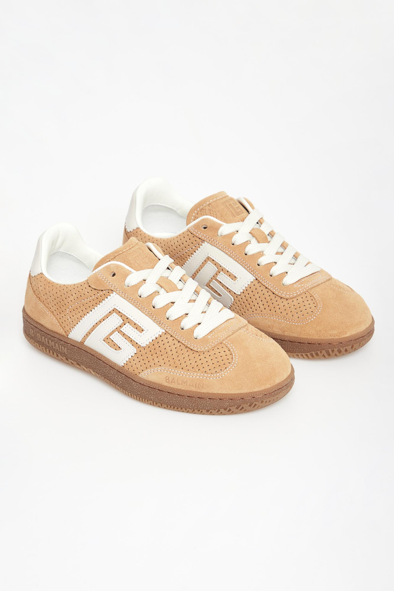 Sneakersy damskie skórzane Swan BALMAIN