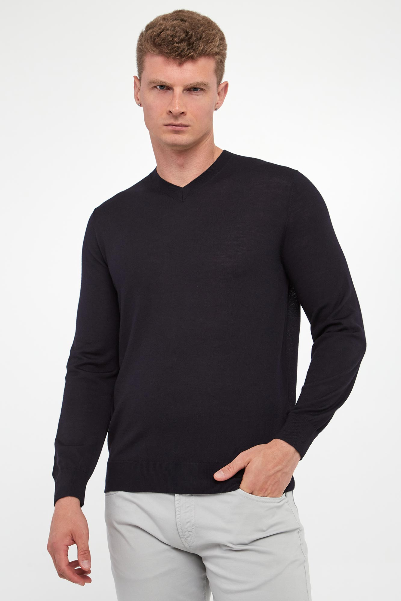 Sweter męski z wełny merino LIU JO