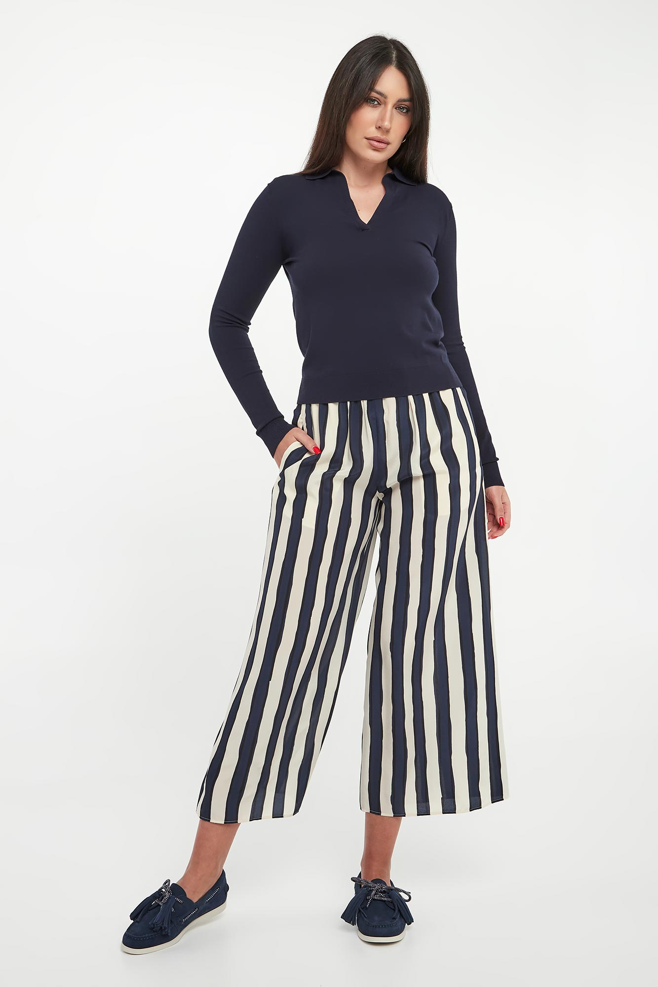 Spodnie damskie jedwabne Nirvana WEEKEND MAX MARA