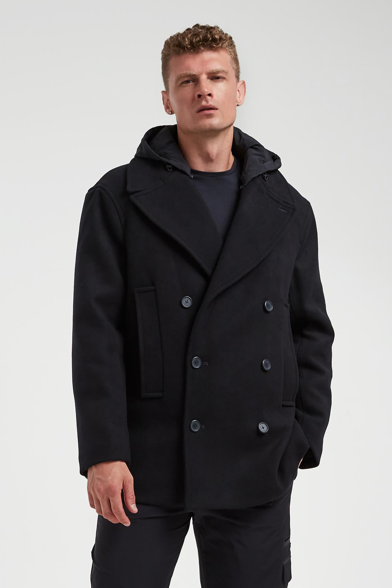 Płaszcz męski wełniany ARMANI EXCHANGE