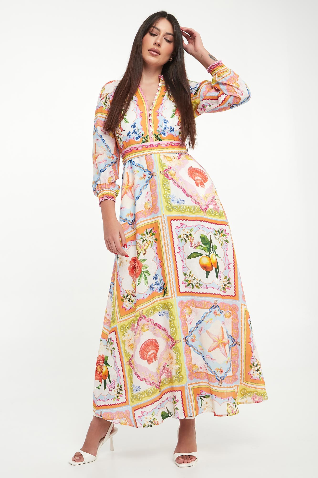 Sukienka maxi lniana HALE BOB